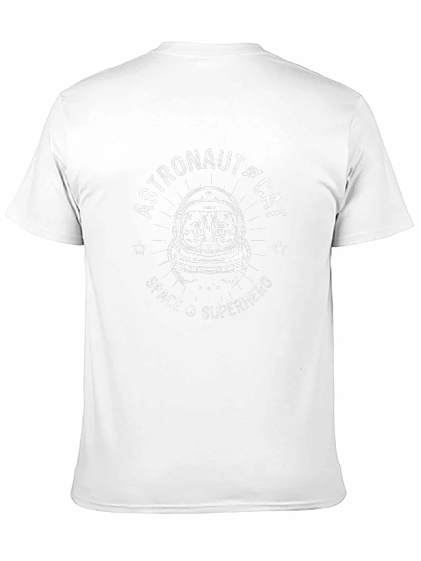 Astronaut Cat T-Shirt - Space Superhero Tee