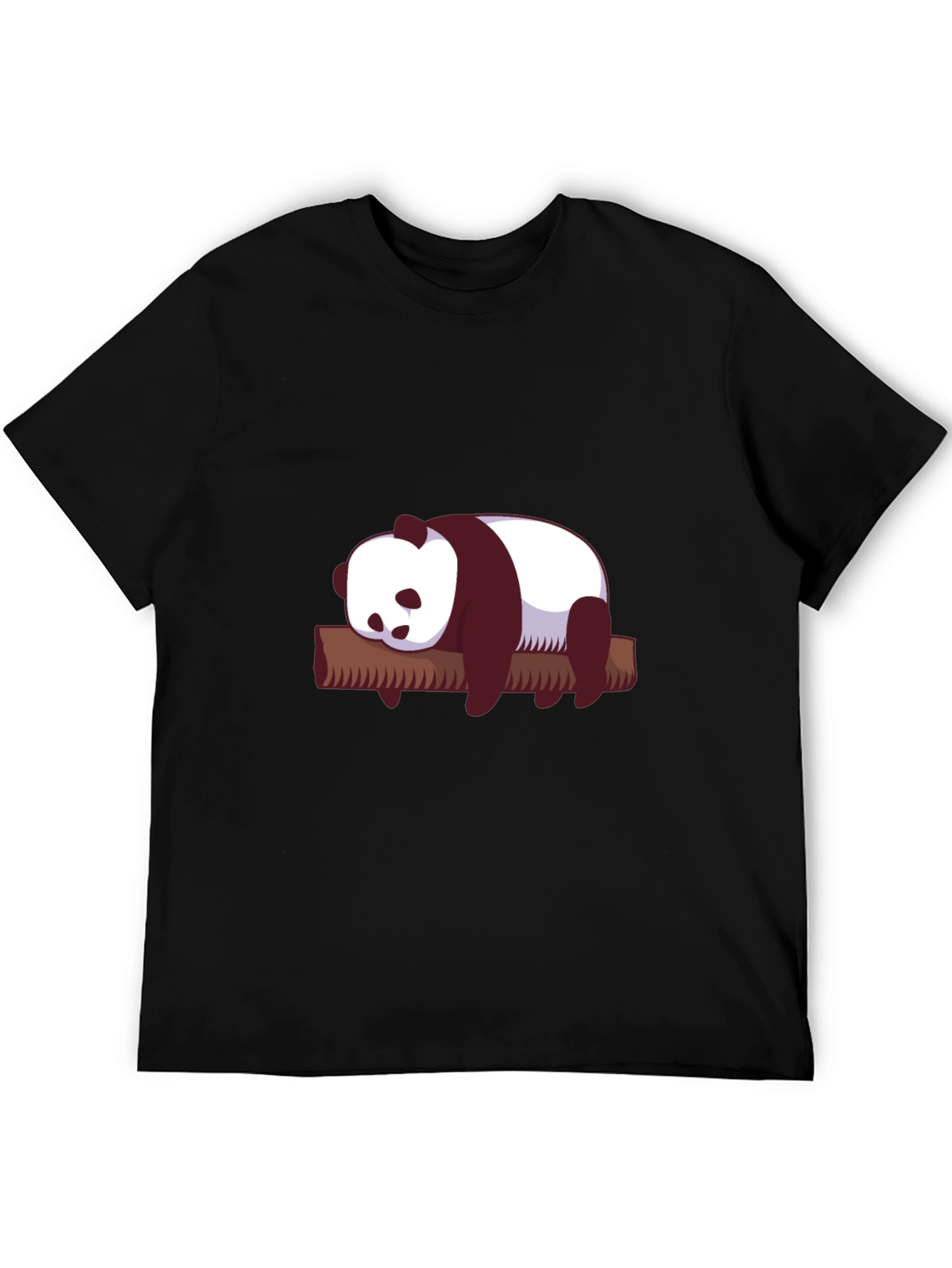 Cute Panda on Branch Graphic T-Shirt