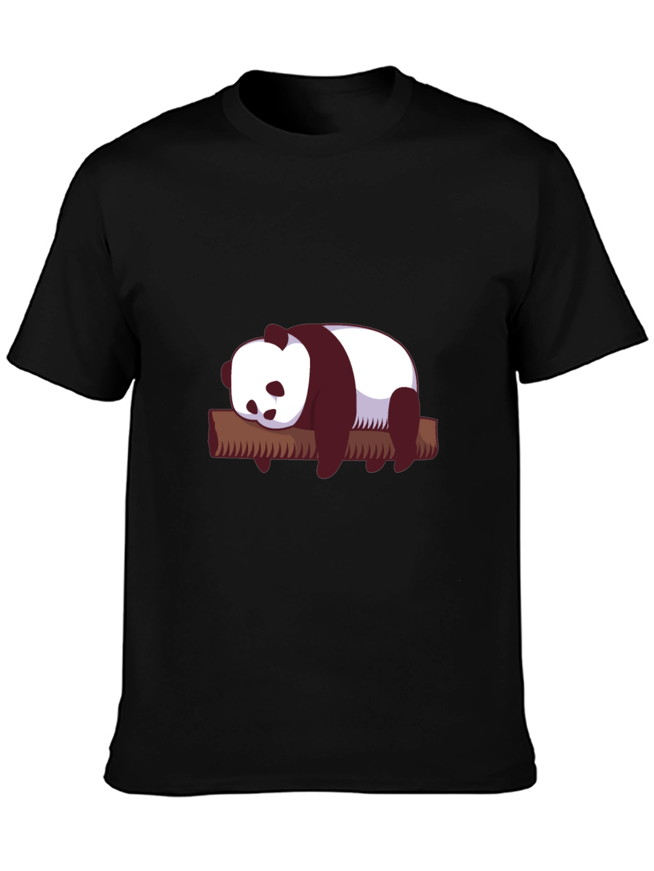 Cute Panda on Branch Graphic T-Shirt