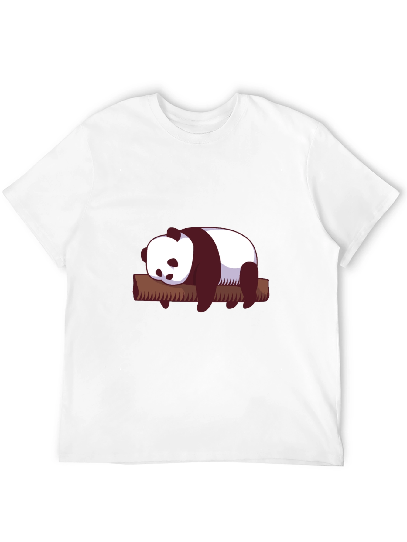 Cute Panda on Branch Graphic T-Shirt