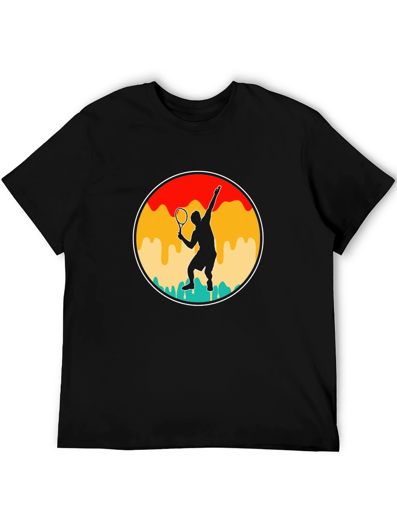 Retro Tennis Player T-Shirt - Serve in Style!