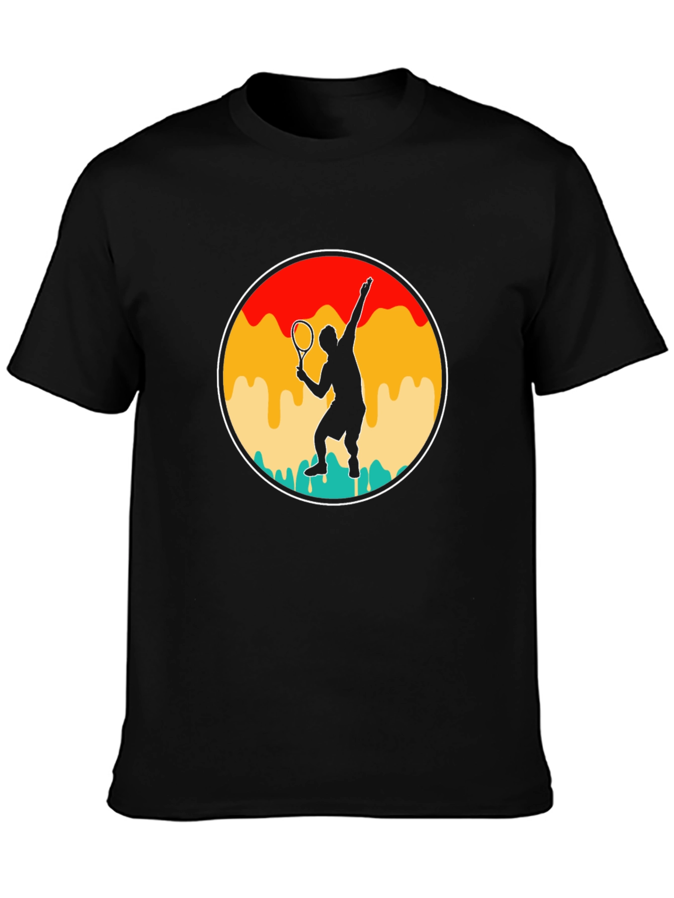 Retro Tennis Player T-Shirt - Serve in Style!