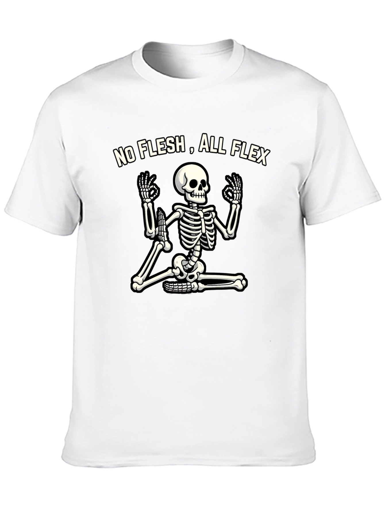 No Flesh All Flex Skeleton Yoga T-Shirt