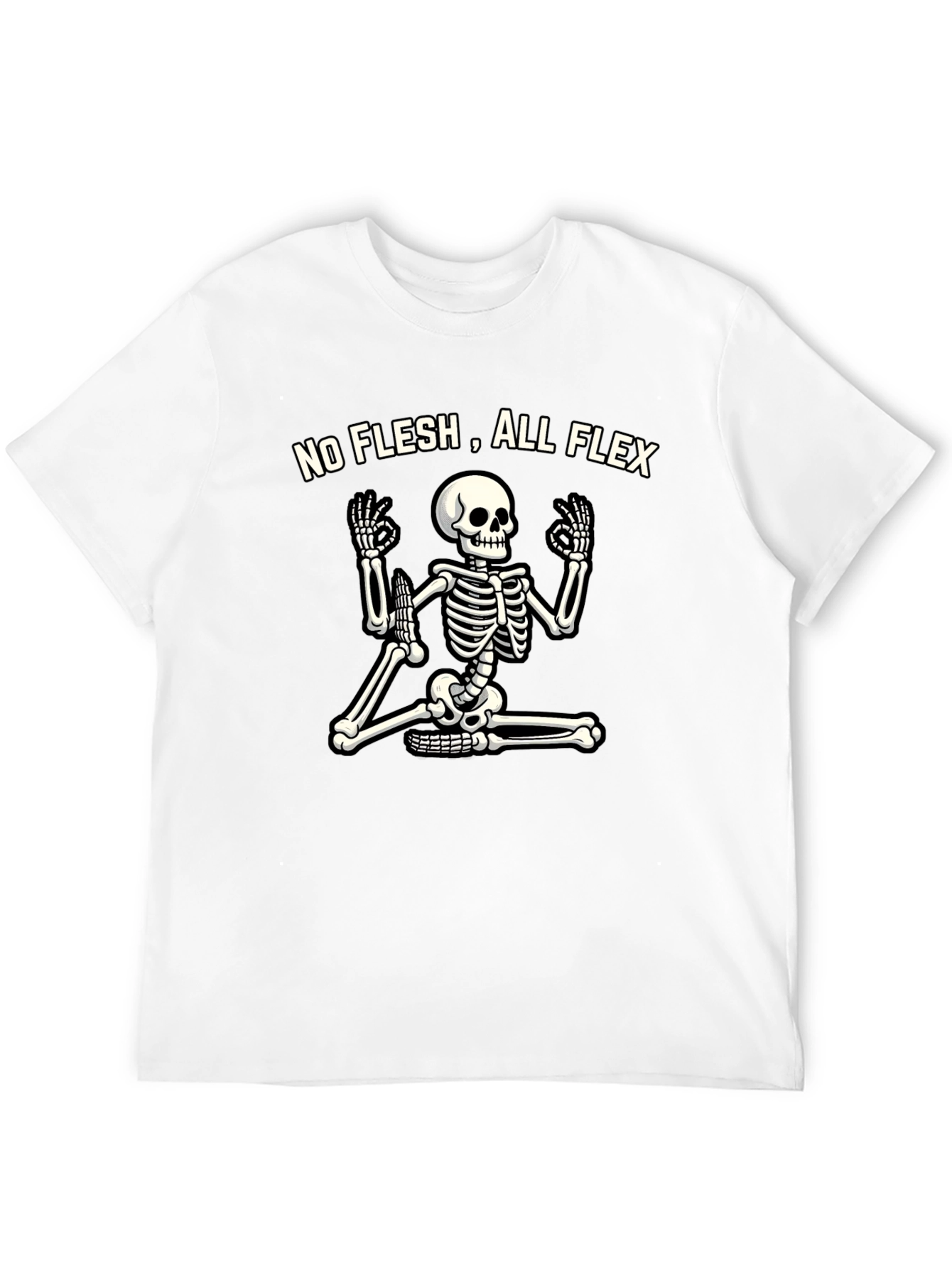 No Flesh All Flex Skeleton Yoga T-Shirt