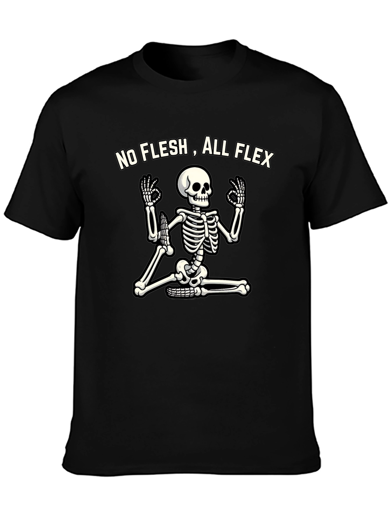 No Flesh All Flex Skeleton Yoga T-Shirt