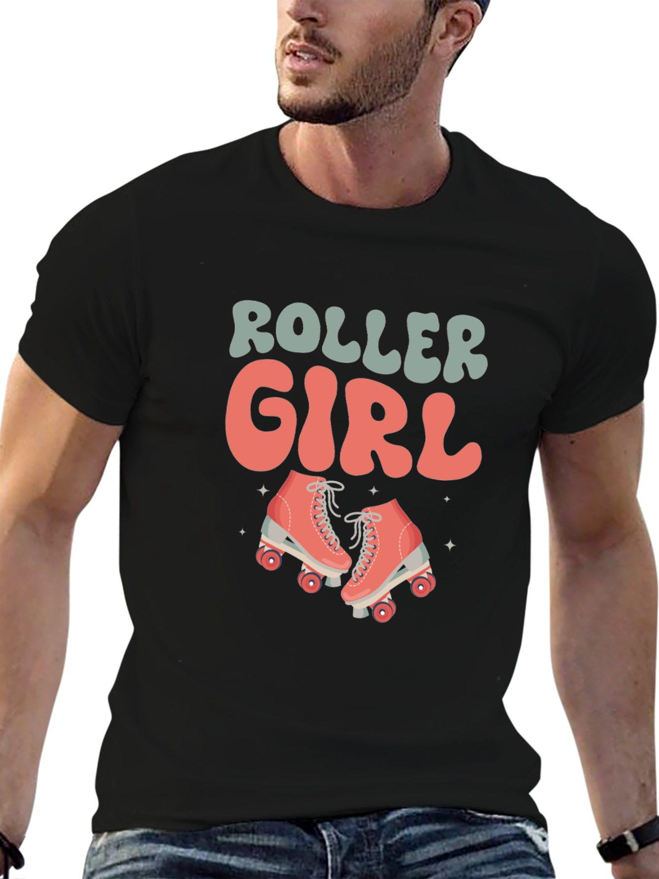 Roller Girl T-Shirt - Retro Skate Design