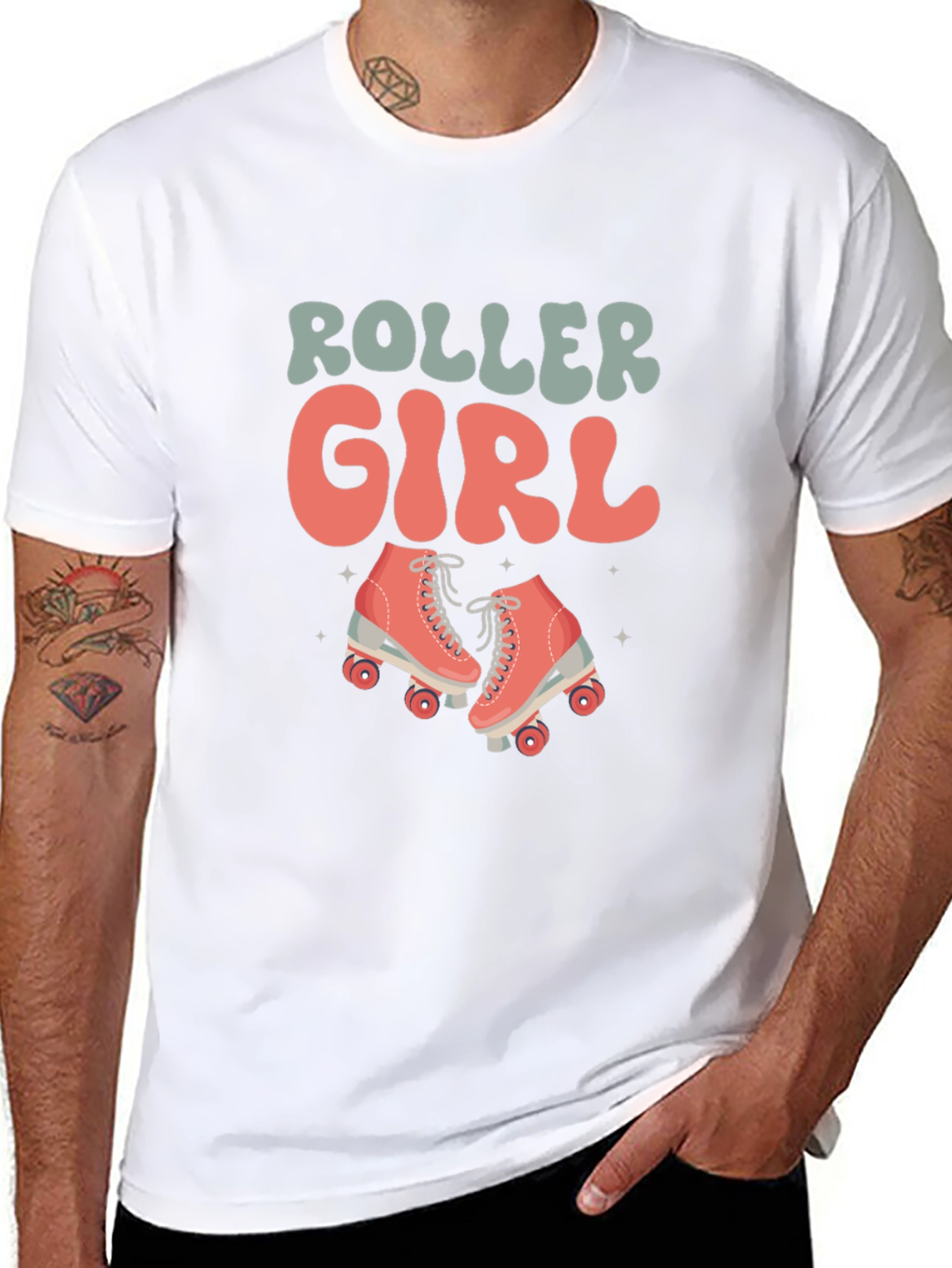 Roller Girl T-Shirt - Retro Skate Design