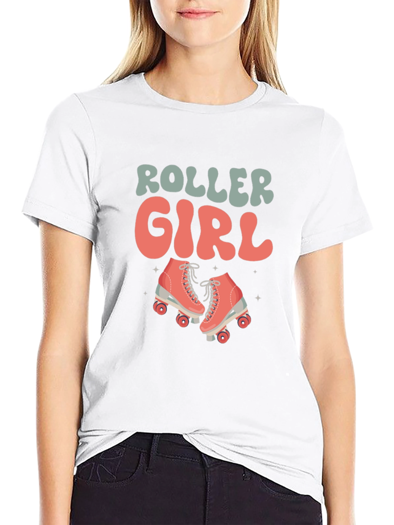Roller Girl T-Shirt - Retro Skate Design