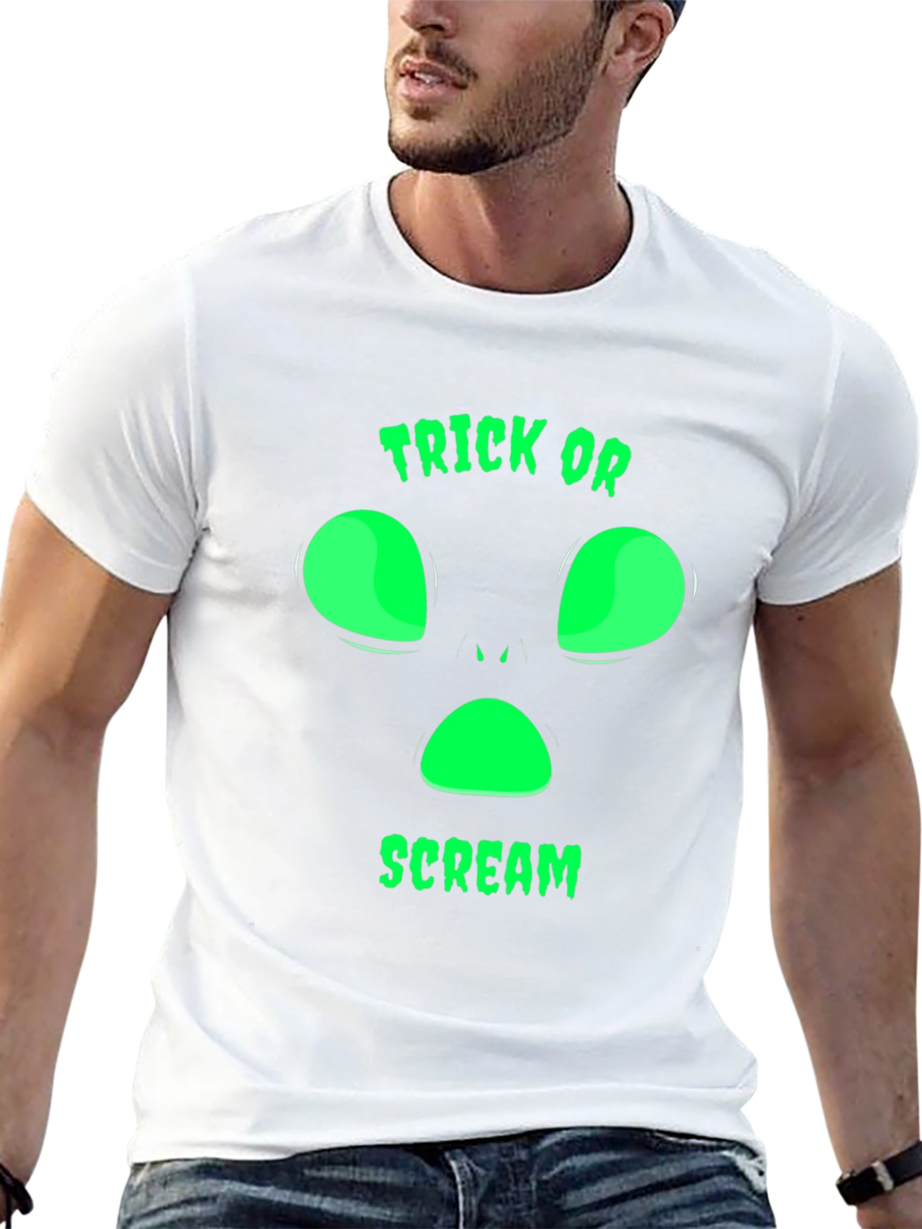 Trick or Scream Halloween Graphic T-Shirt