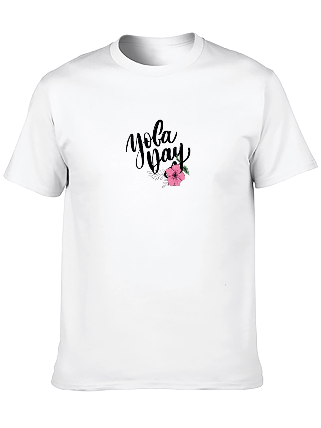 Yoga Day Graphic Tee - Black