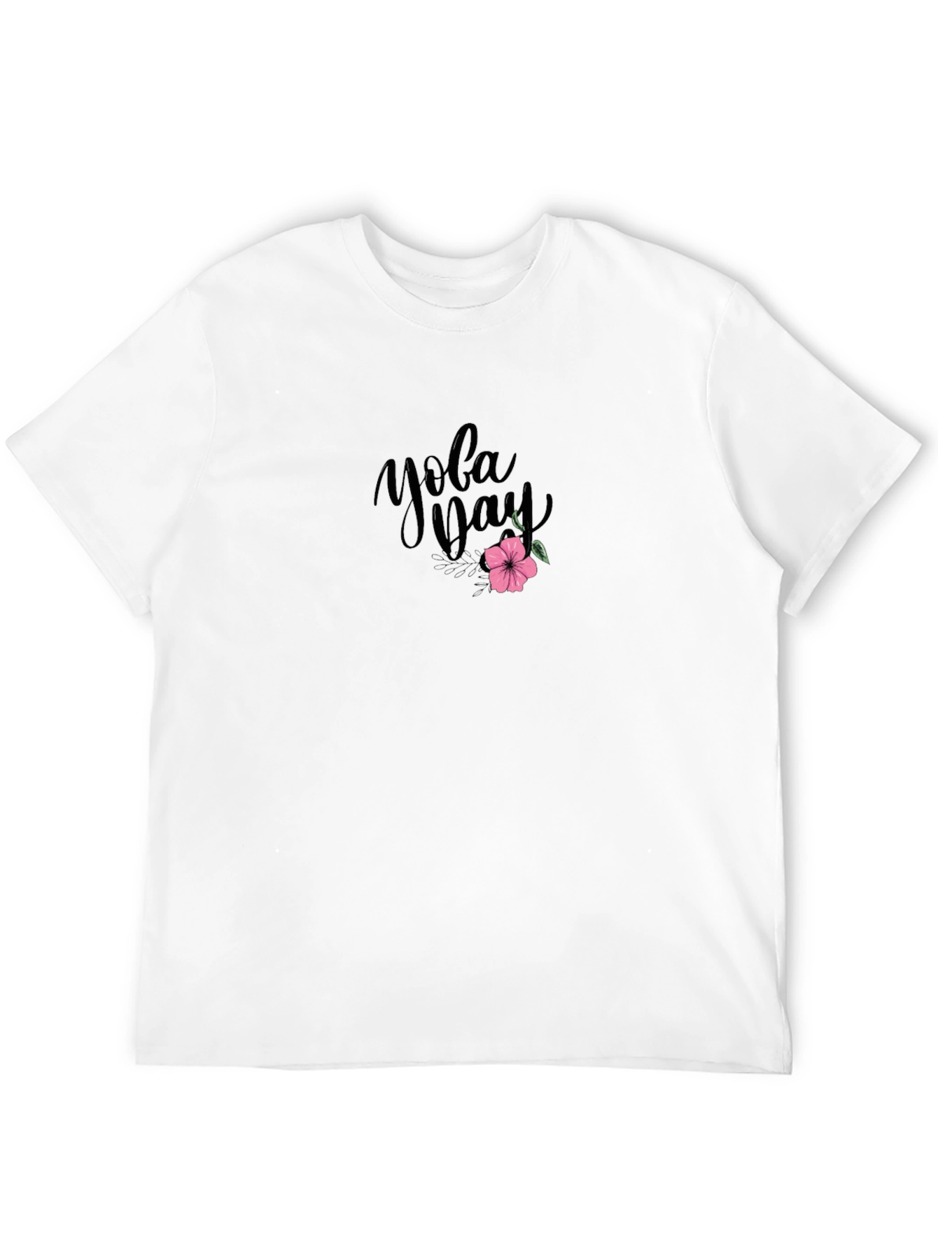 Yoga Day Graphic Tee - Black