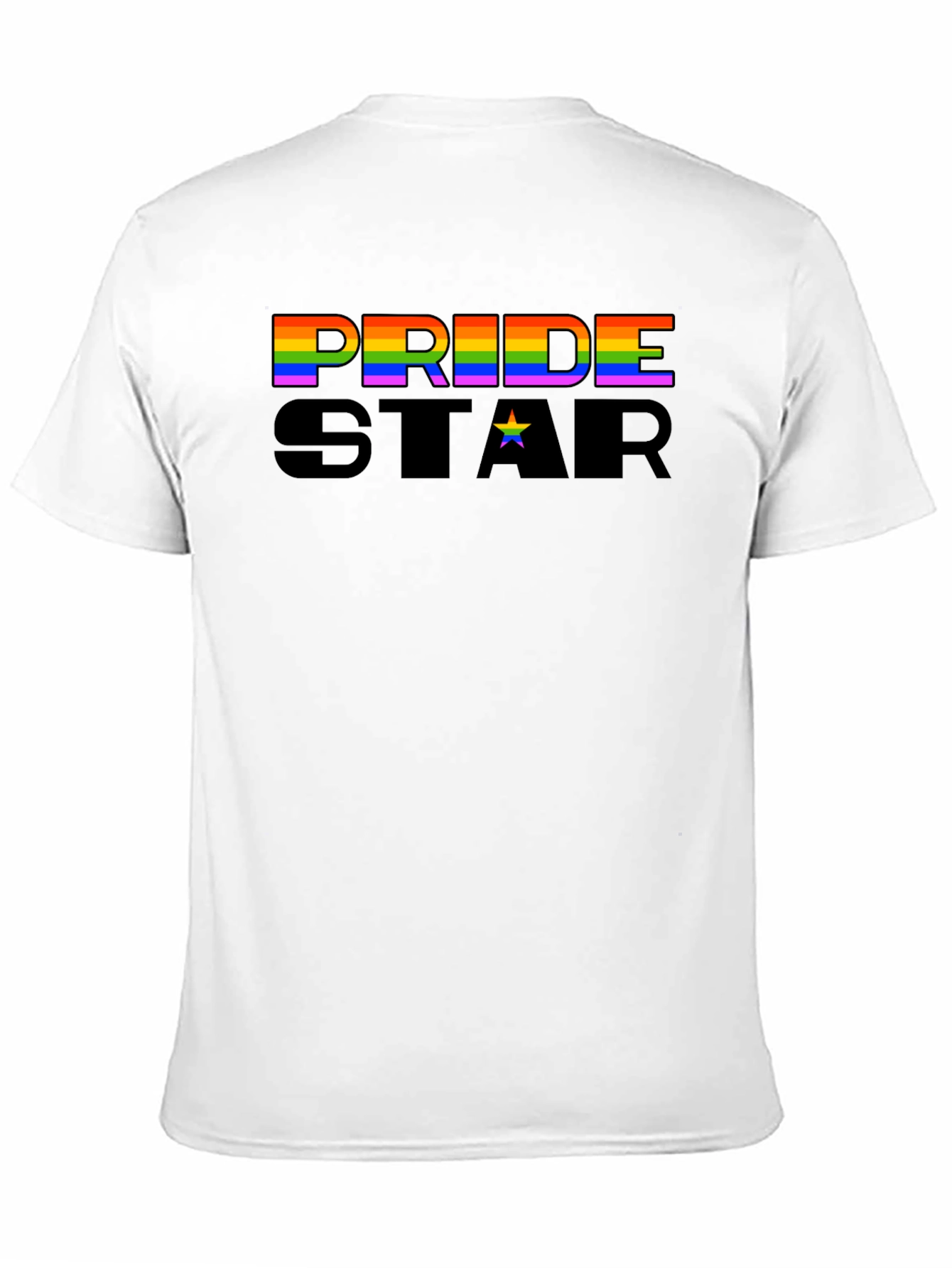 Pride Star Graphic Tee - Black