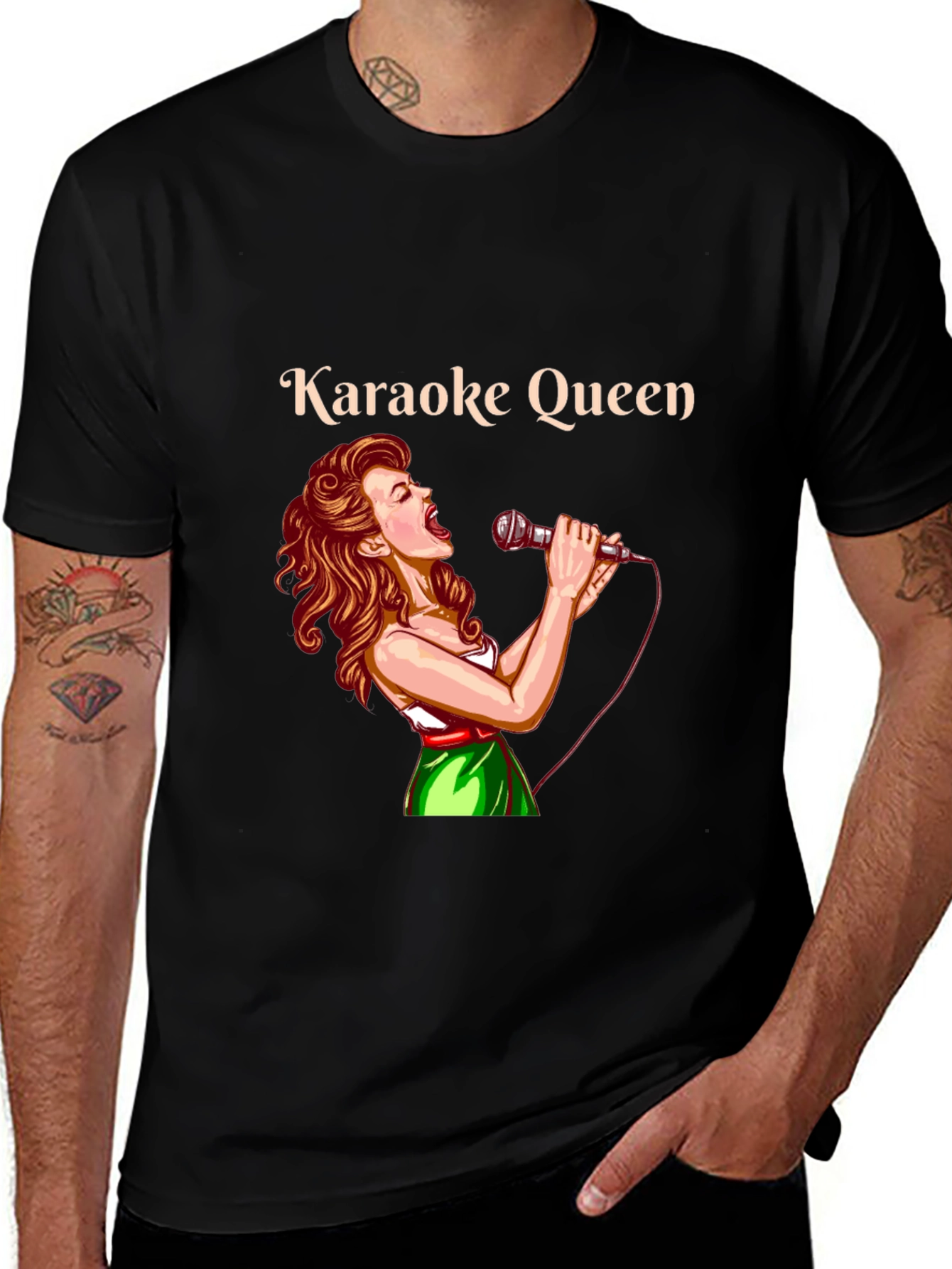 Karaoke Queen Graphic T-Shirt
