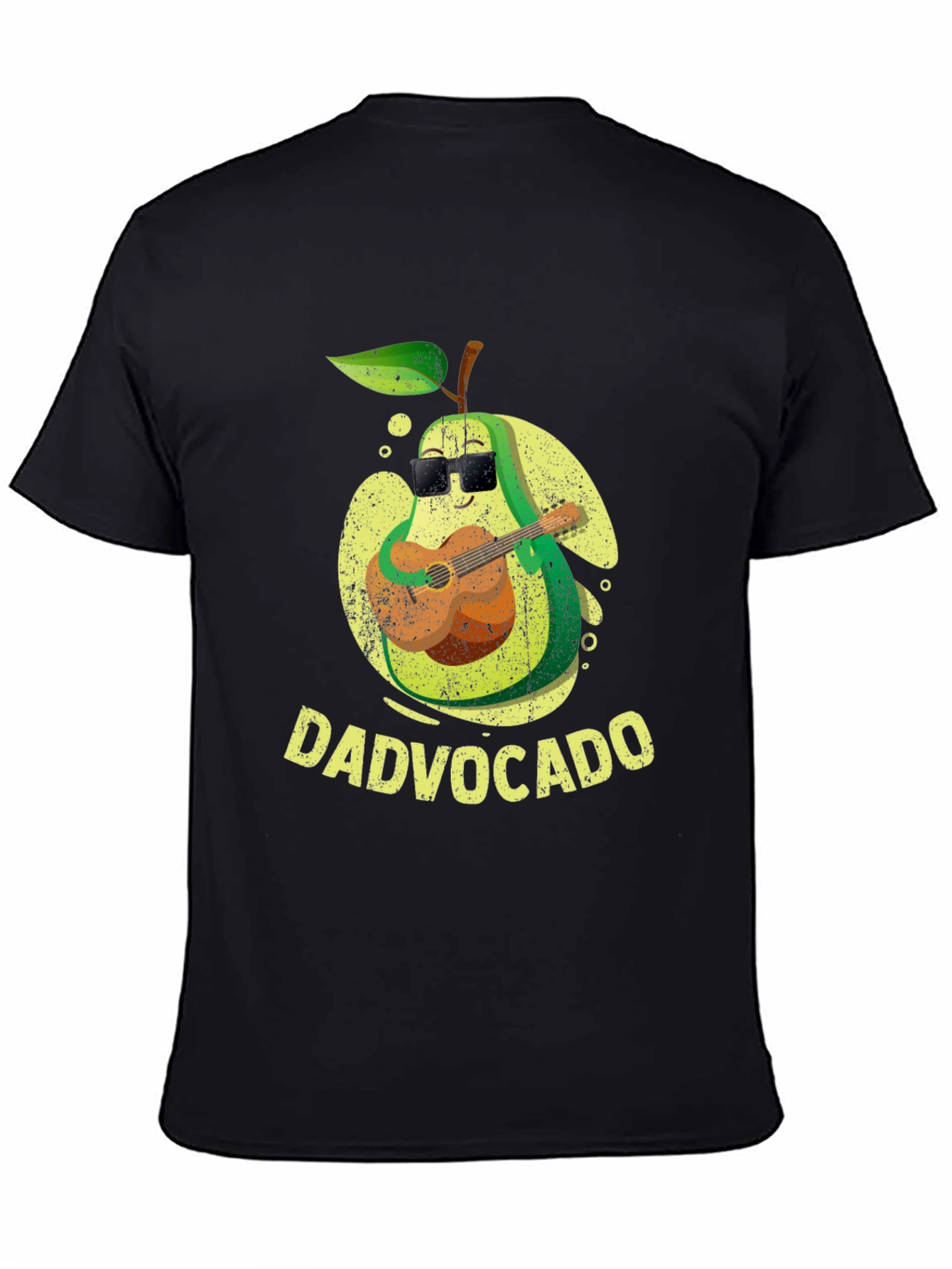 Dadvocado Avocado Guitar Player Graphic T-Shirt