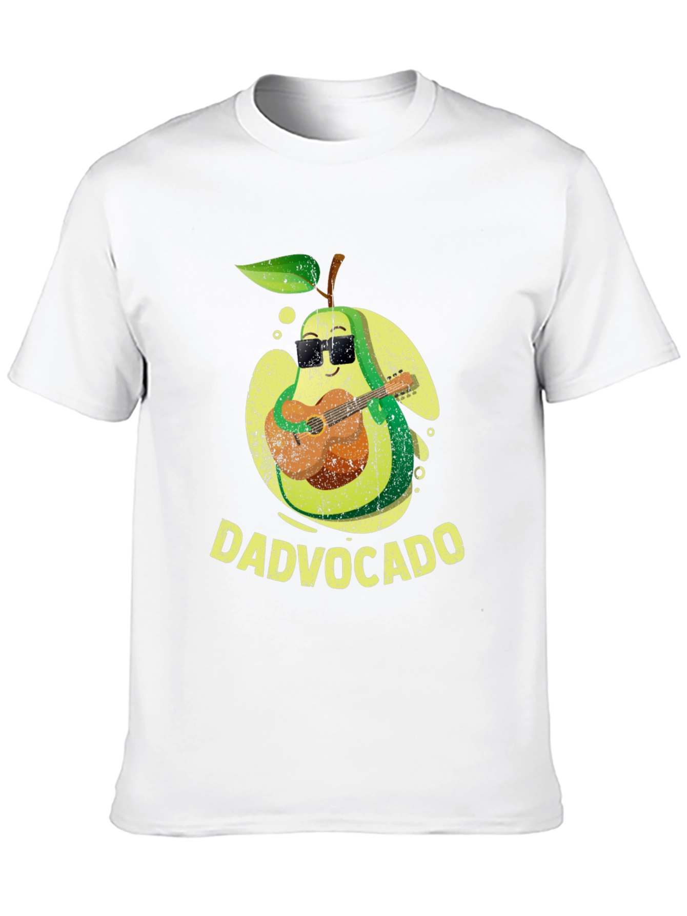 Dadvocado Avocado Guitar Player Graphic T-Shirt