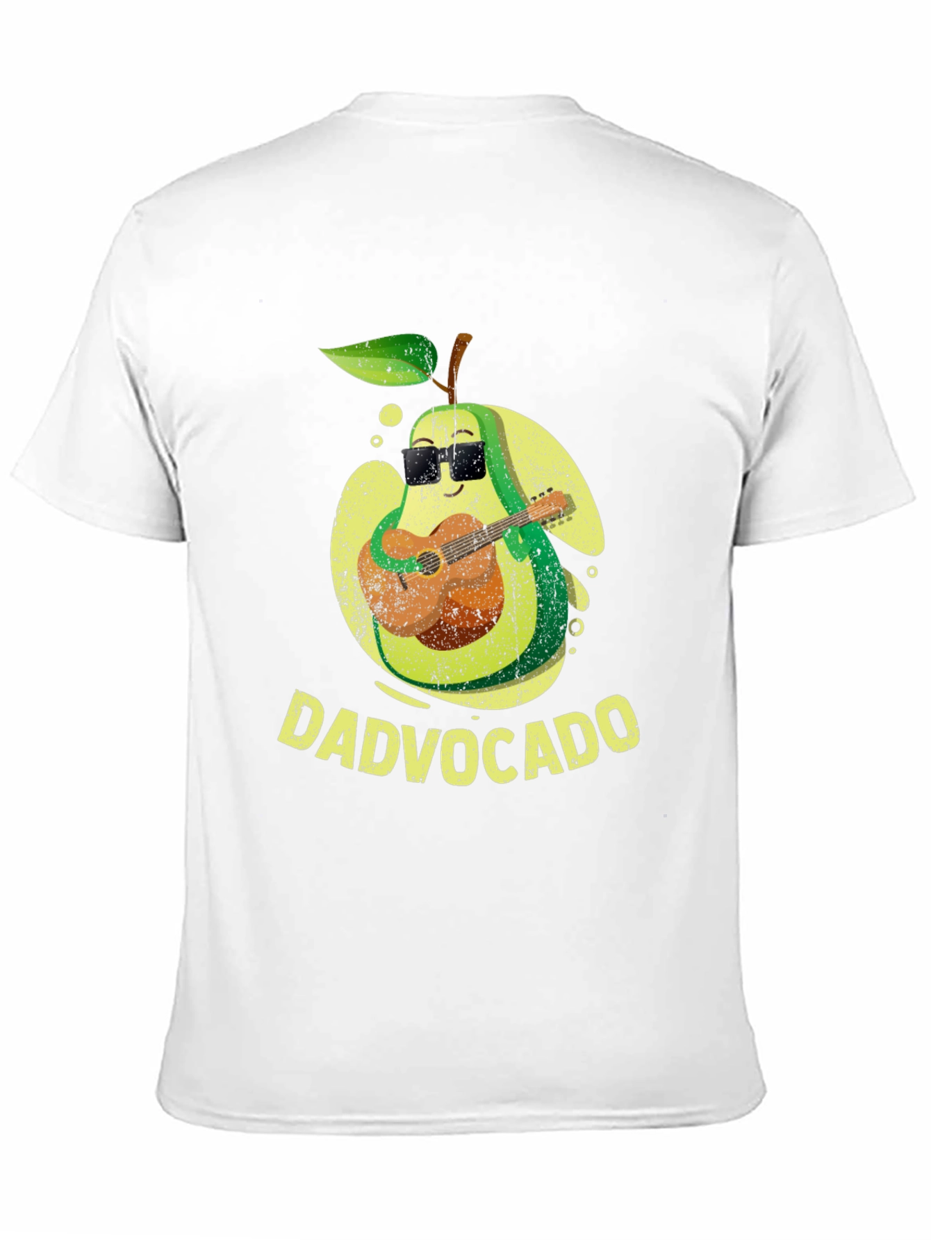 Dadvocado Avocado Guitar Player Graphic T-Shirt