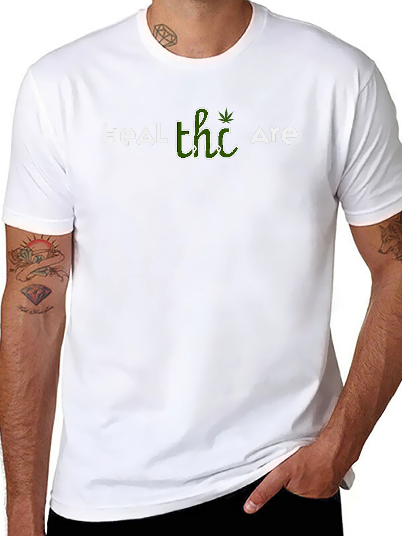 Heal THC Are Black T-Shirt