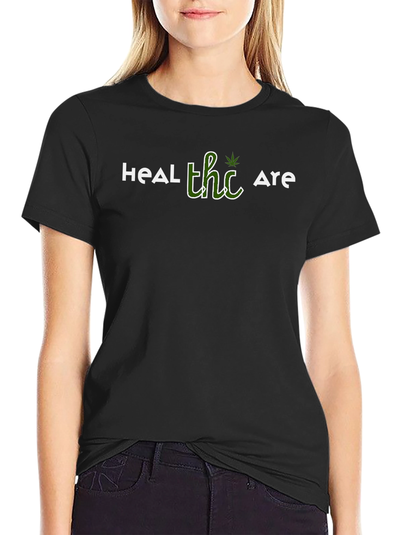 Heal THC Are Black T-Shirt