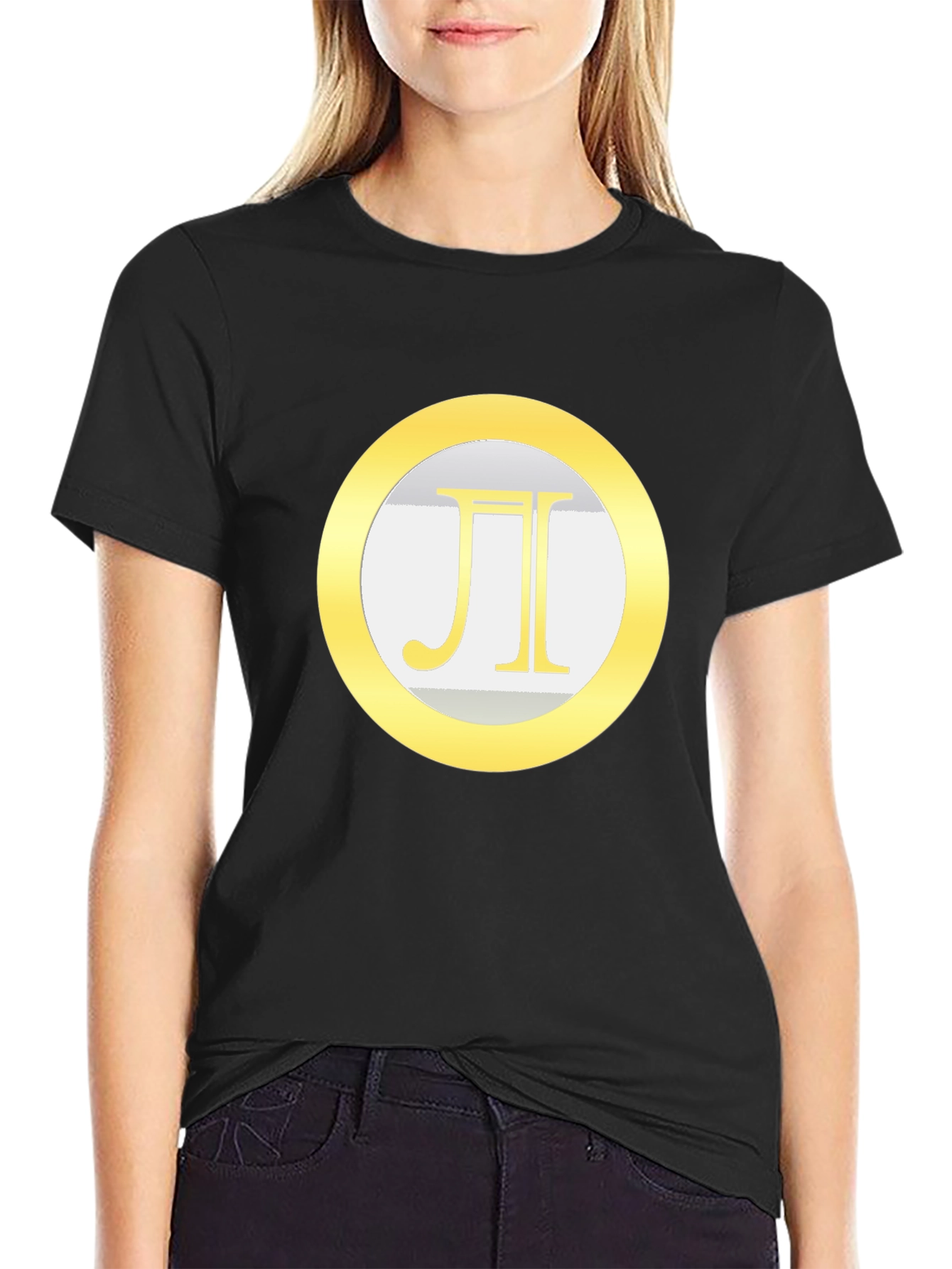 Geometric Pi Symbol Graphic Tee