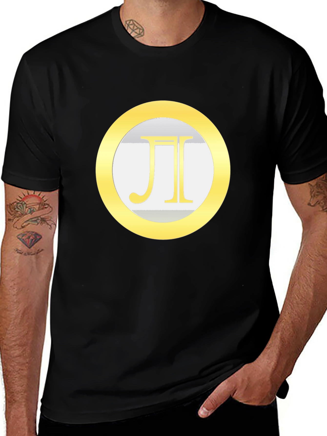Geometric Pi Symbol Graphic Tee