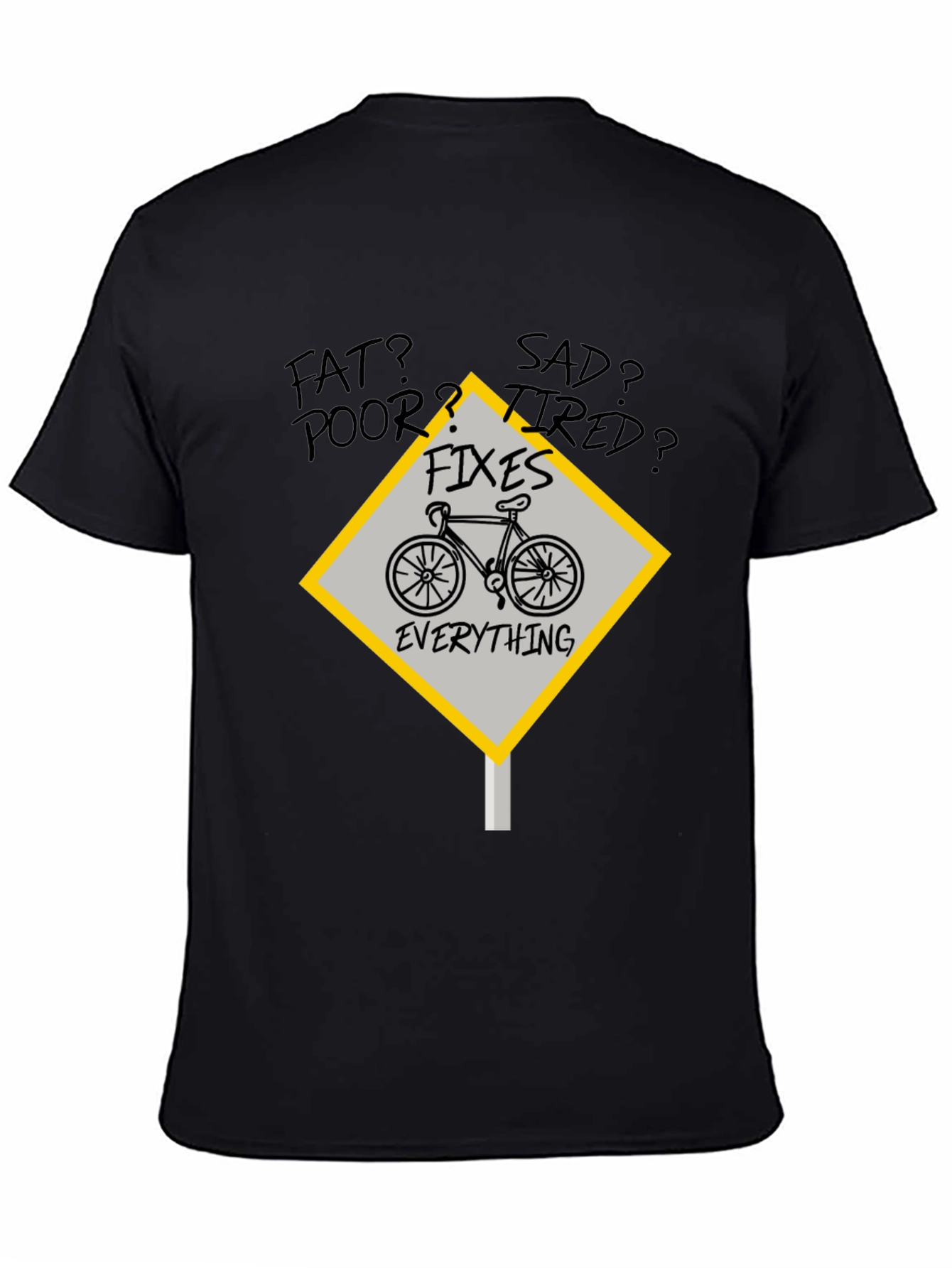 Bicycle Fixes Everything Graphic Tee