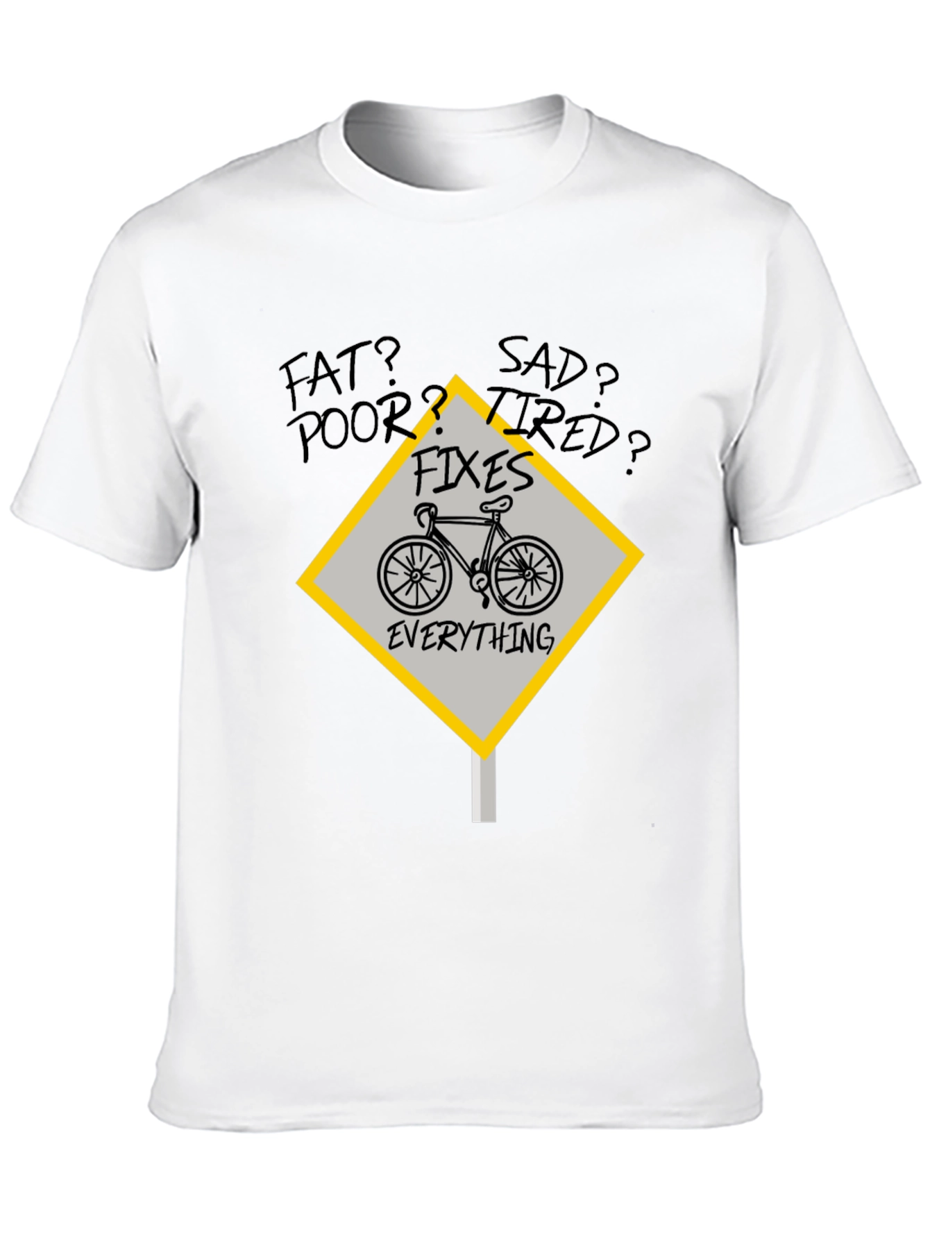 Bicycle Fixes Everything Graphic Tee