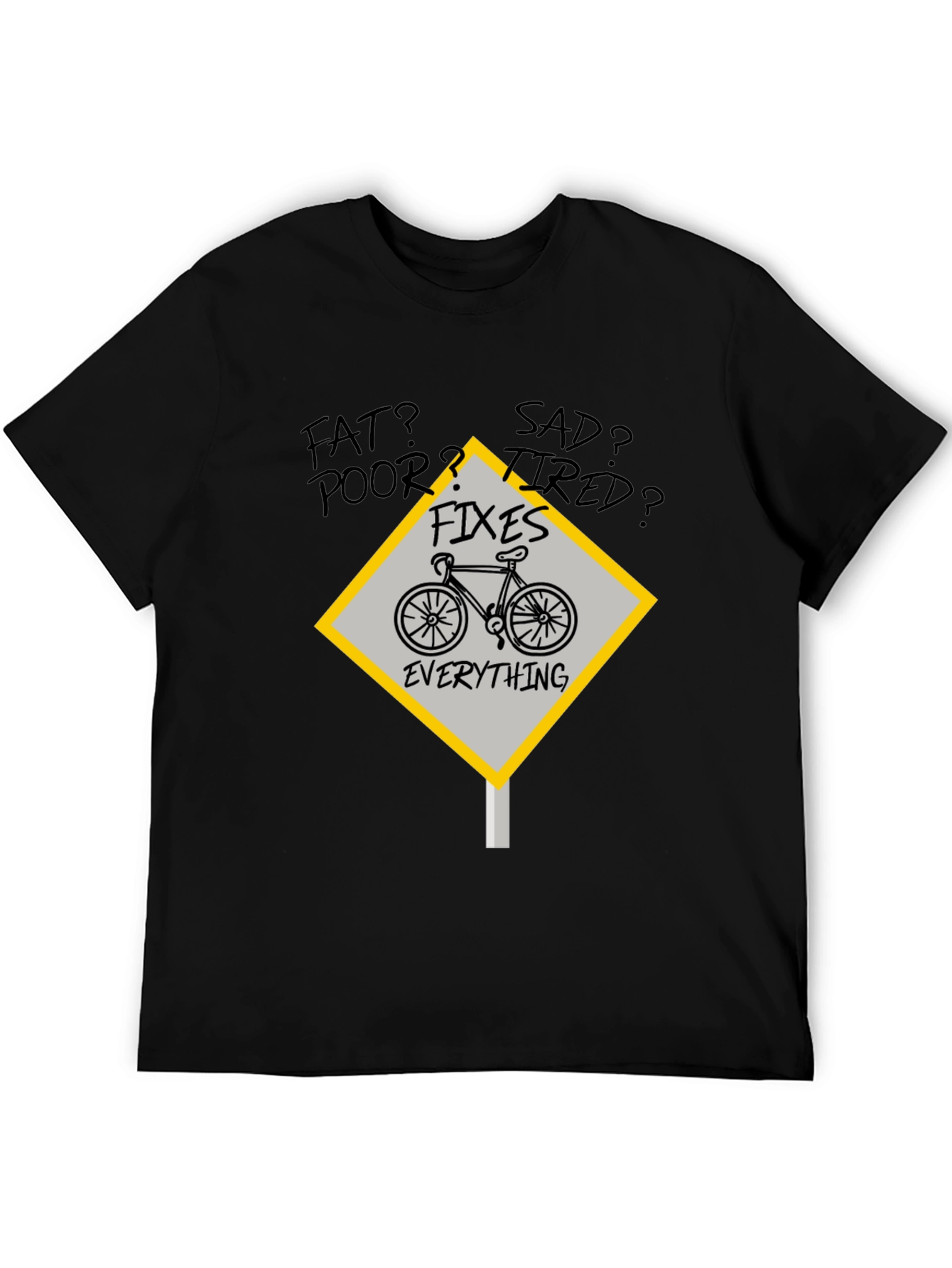 Bicycle Fixes Everything Graphic Tee
