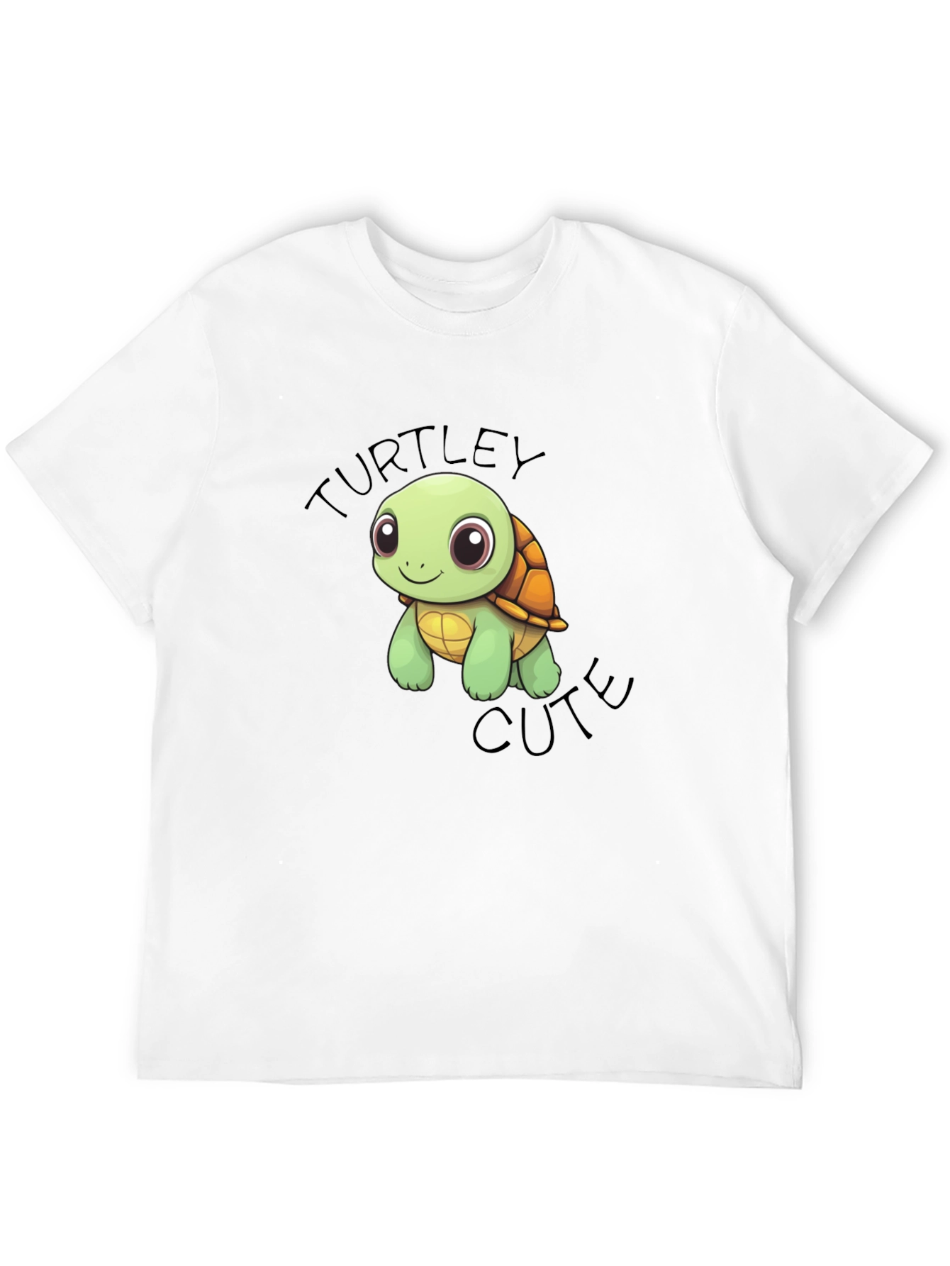 Turtle Cute Graphic Black T-Shirt