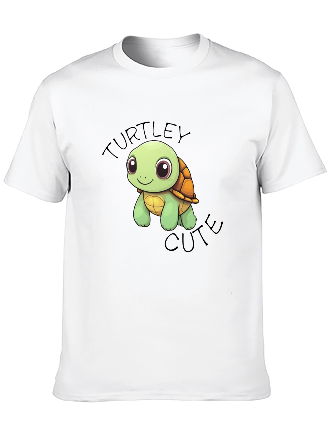 Turtle Cute Graphic Black T-Shirt