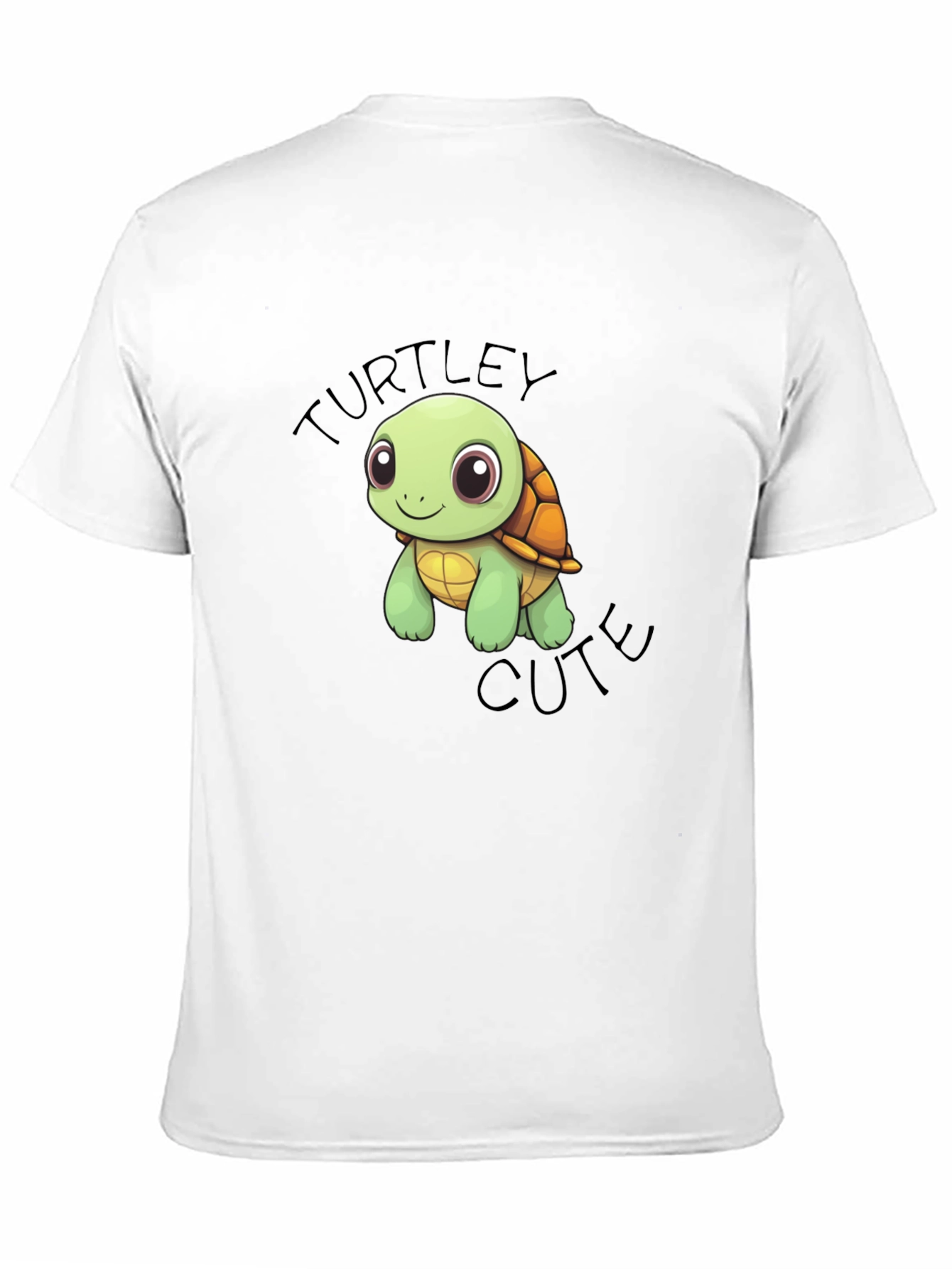 Turtle Cute Graphic Black T-Shirt