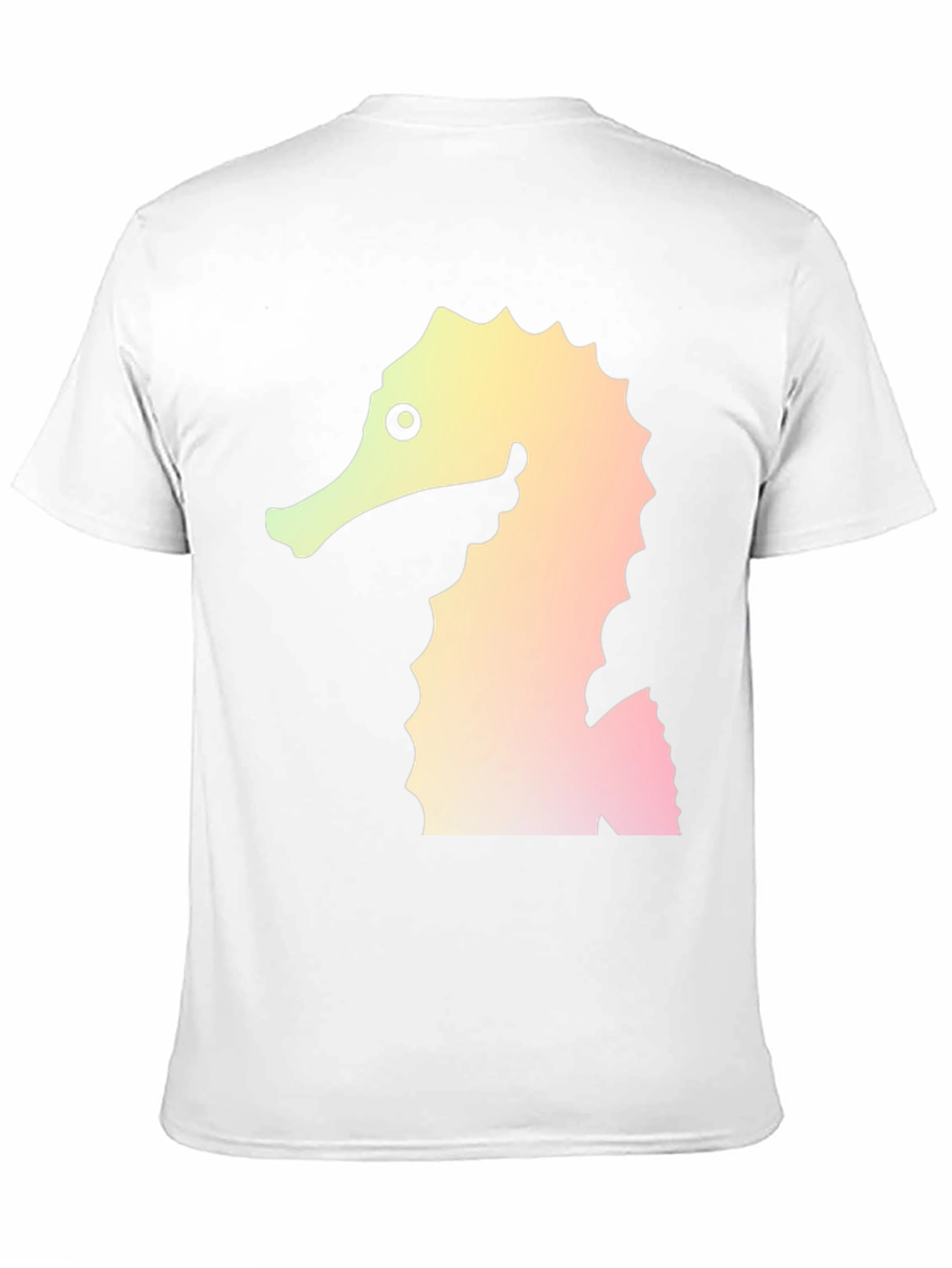Seahorse Graphic Tee - Black Cotton Blend T-Shirt