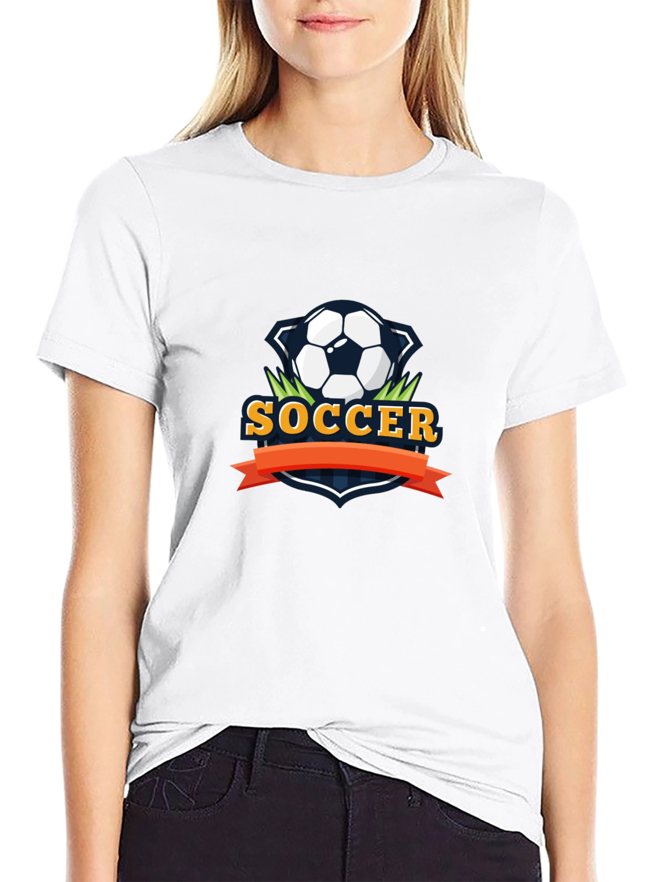 Soccer Graphic Tee - Stylish Black Cotton T-Shirt