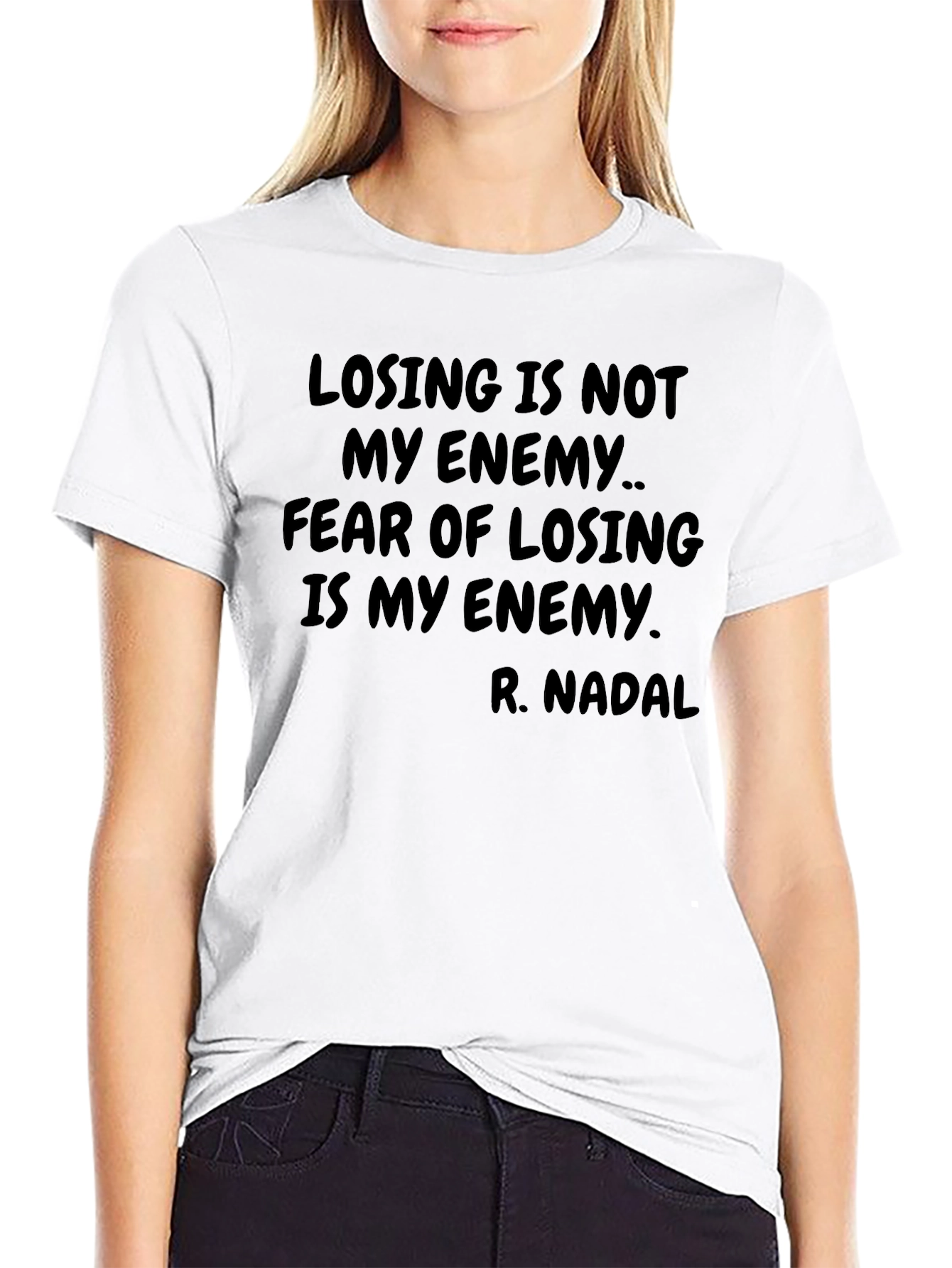 R. Nadal Losing Is Not My Enemy Graphic T-Shirt