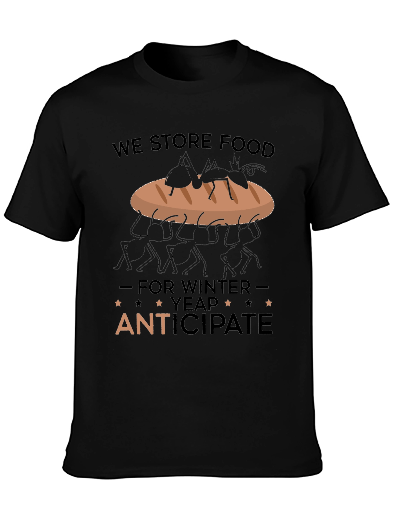 Ant Anticipate Funny Graphic Tee
