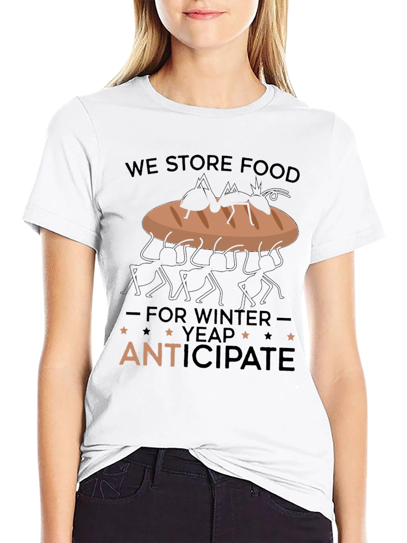 Ant Anticipate Funny Graphic Tee