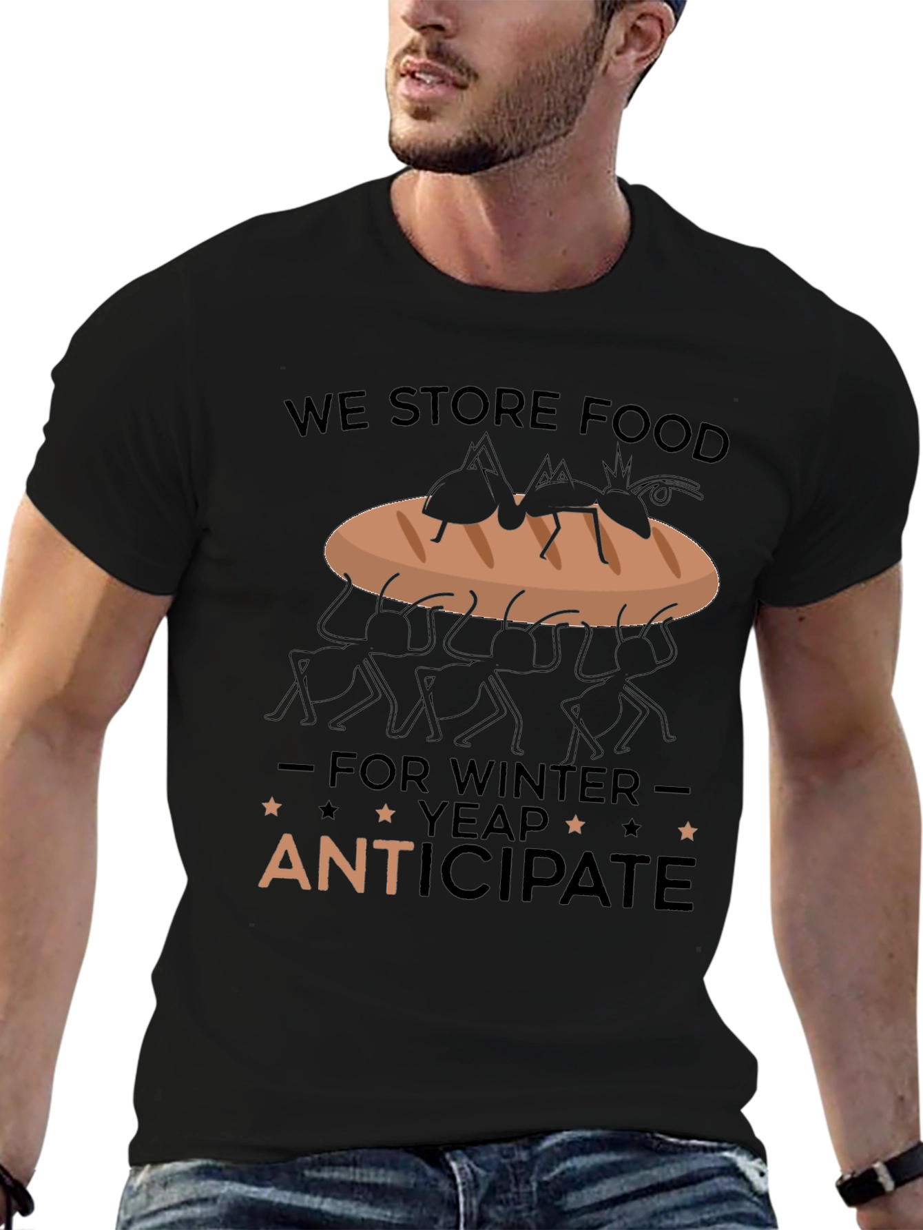 Ant Anticipate Funny Graphic Tee