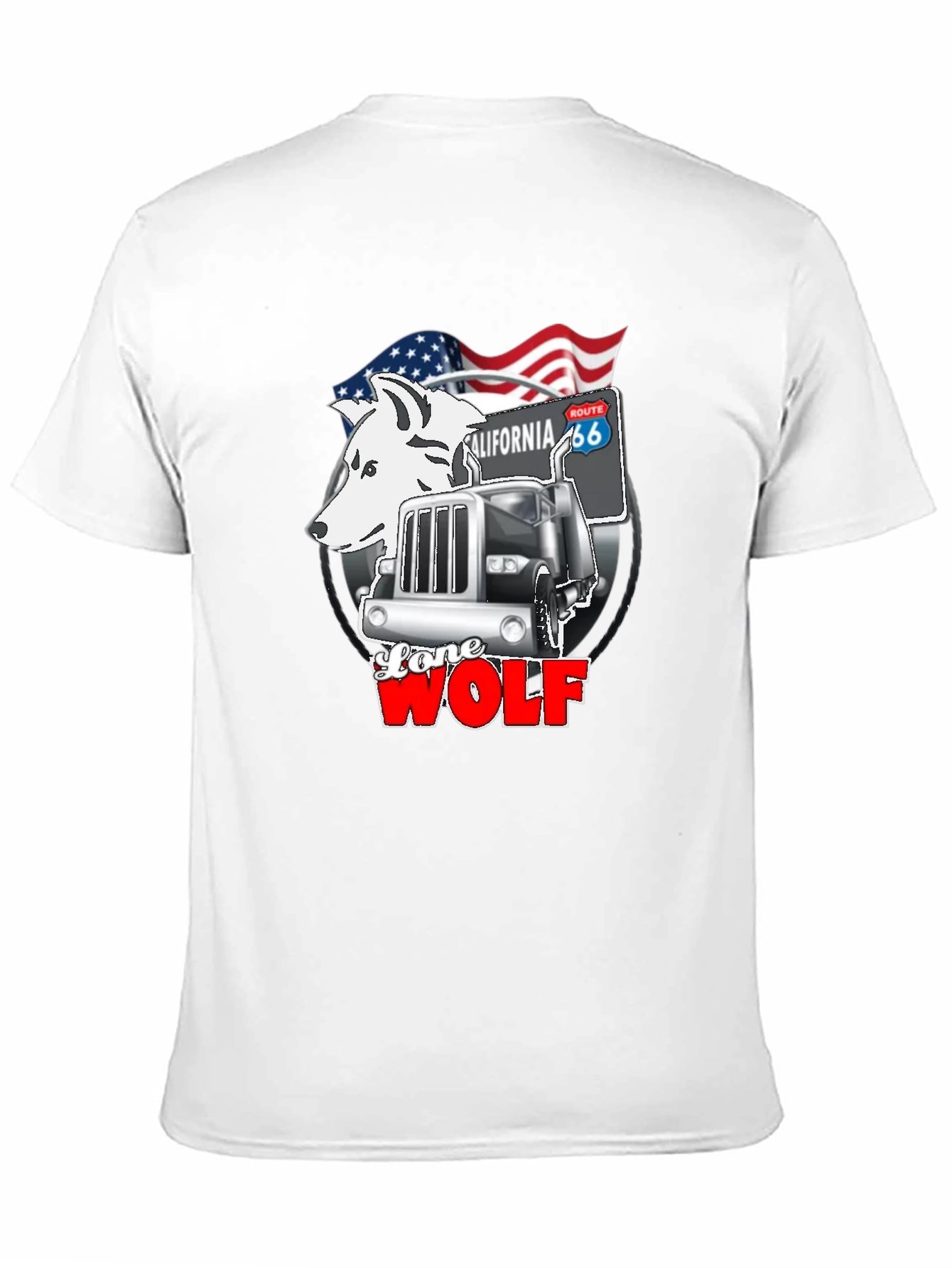 Lone Wolf Trucker Graphic Tee