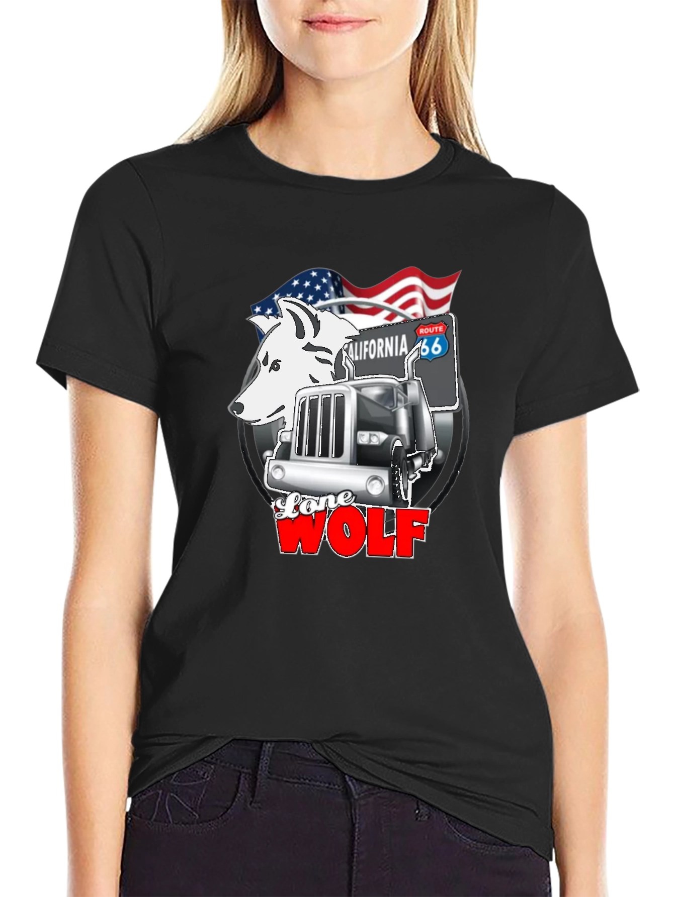 Lone Wolf Trucker Graphic Tee