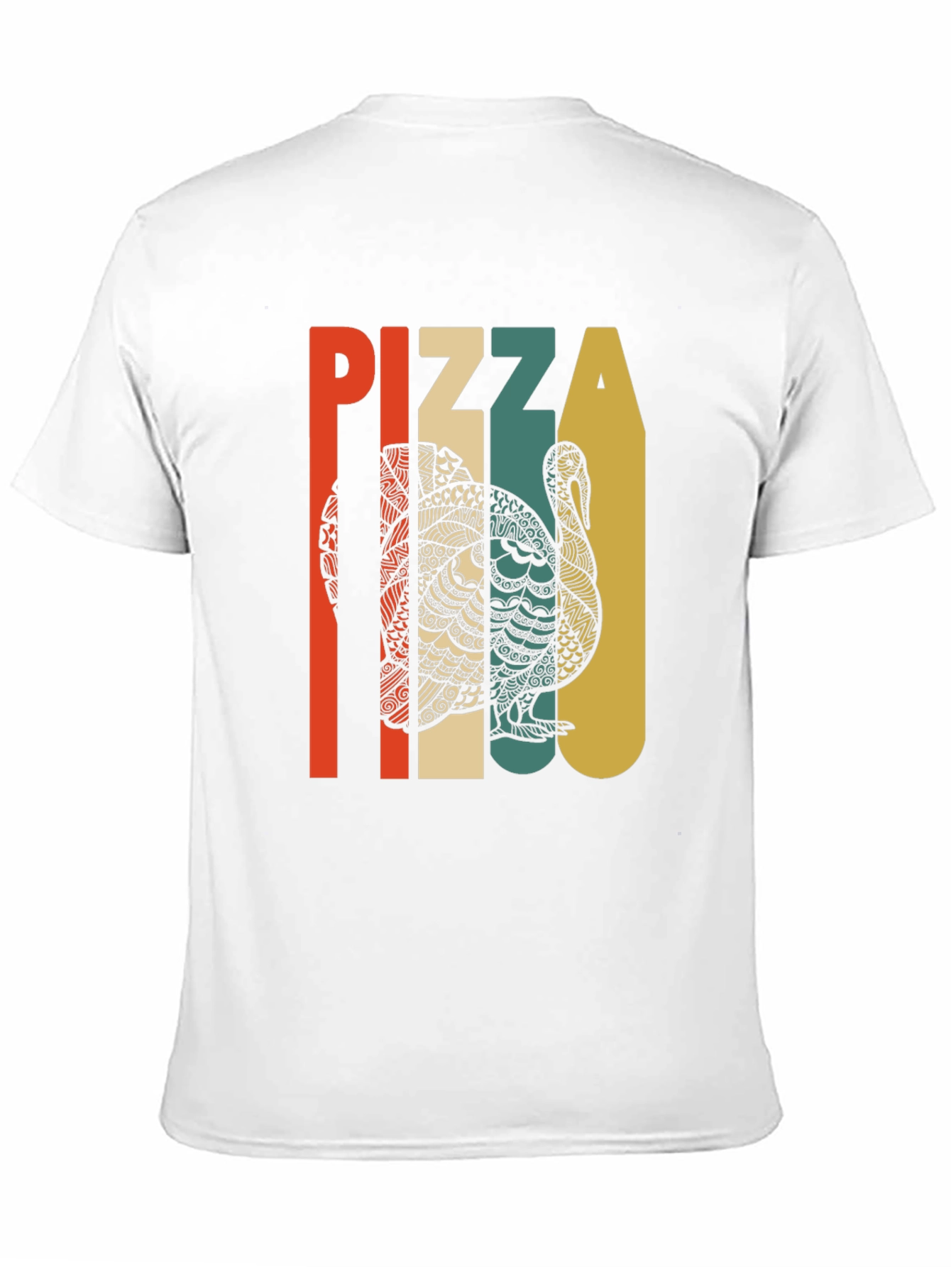 Pizza Turkey Retro T-Shirt Thanksgiving Tee