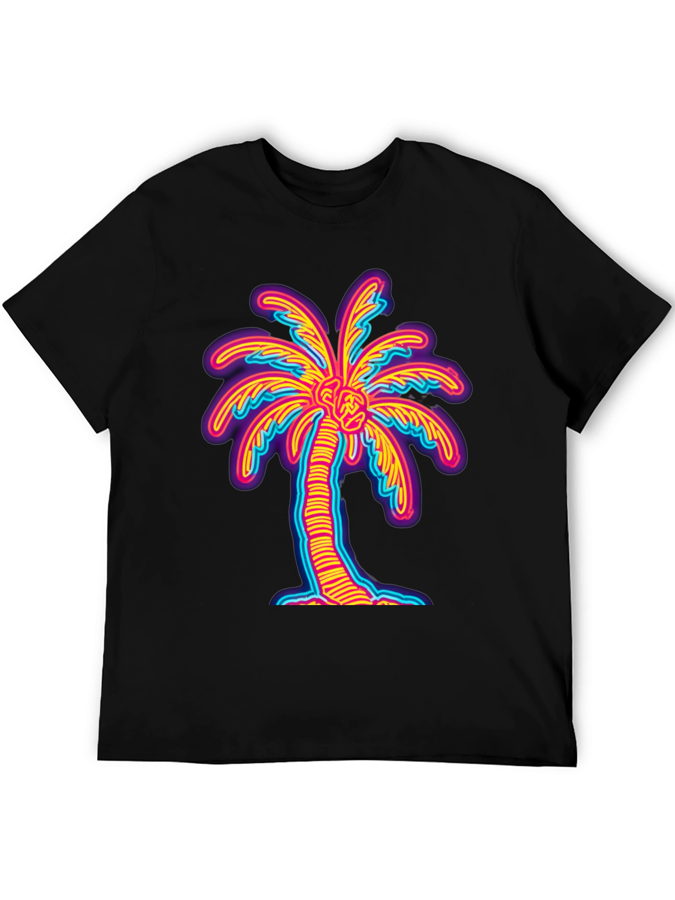 Neon Palm Tree Graphic Tee