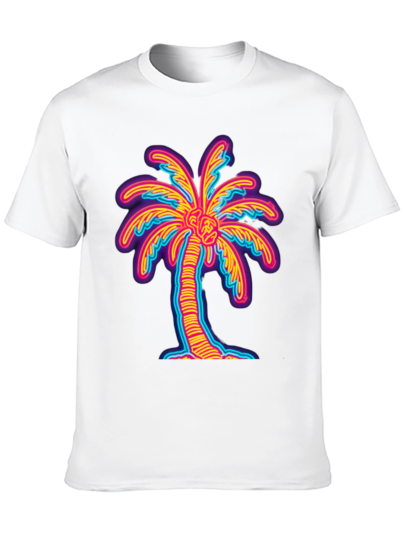 Neon Palm Tree Graphic Tee