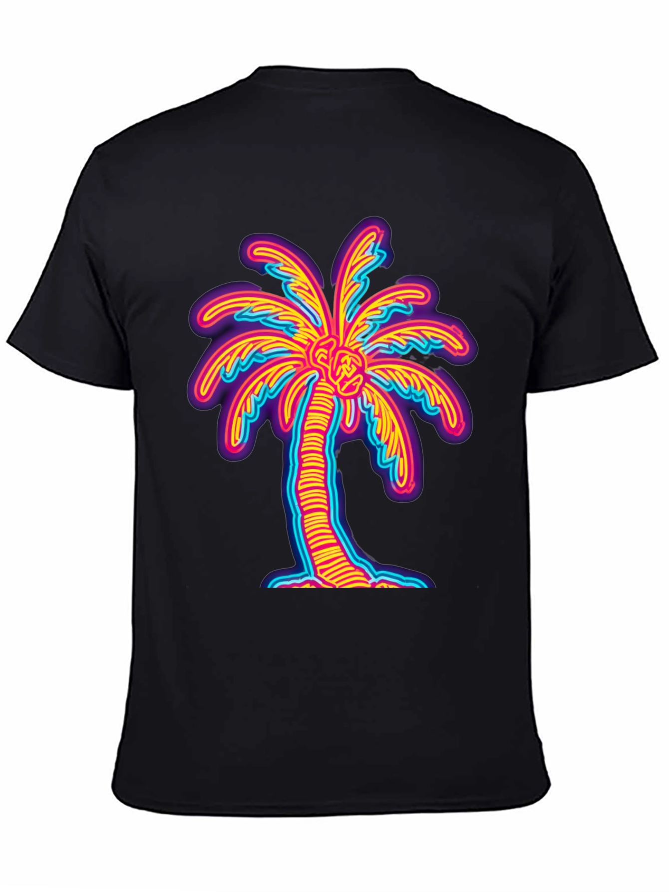 Neon Palm Tree Graphic Tee