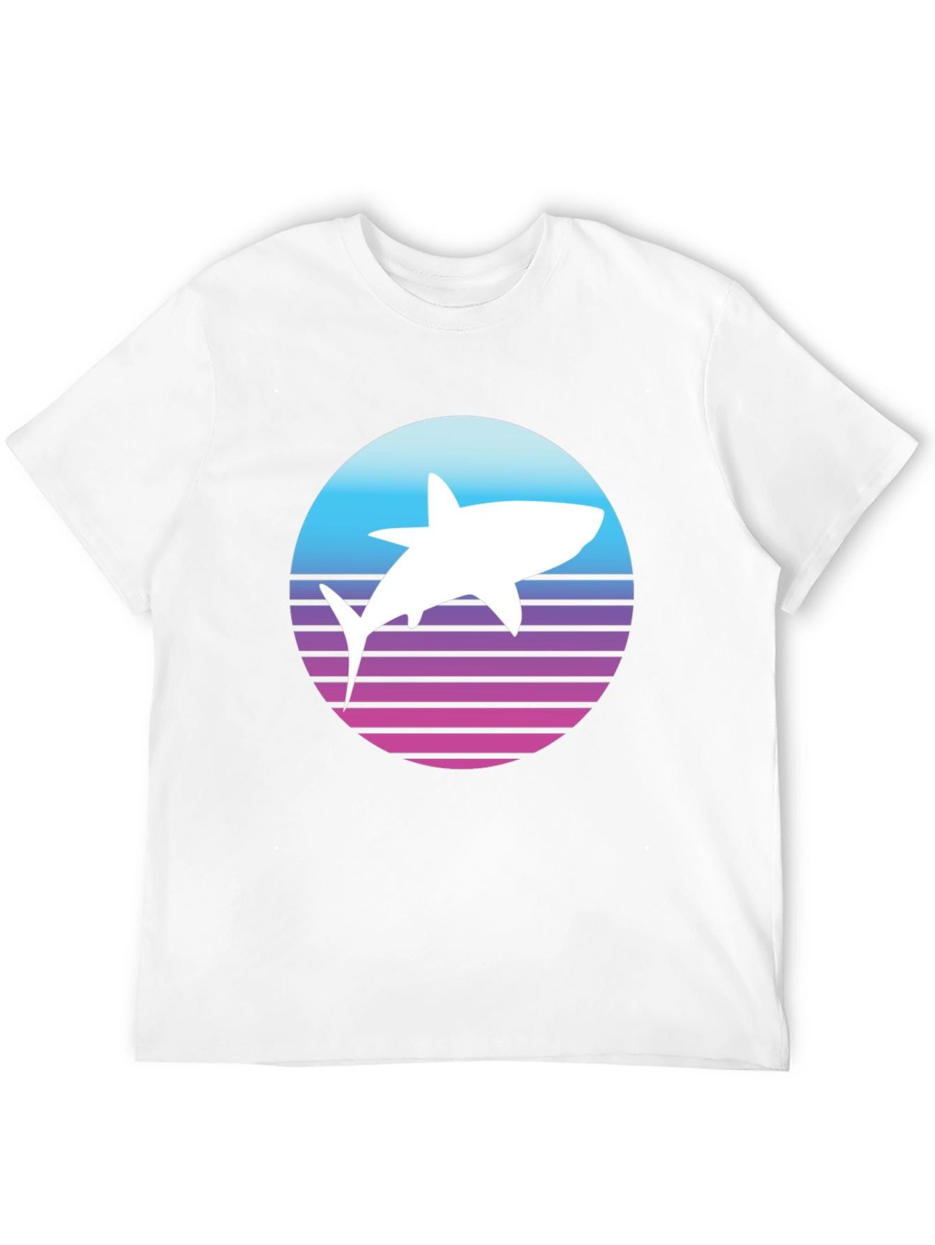 Retro Shark T-Shirt - Synthwave Style