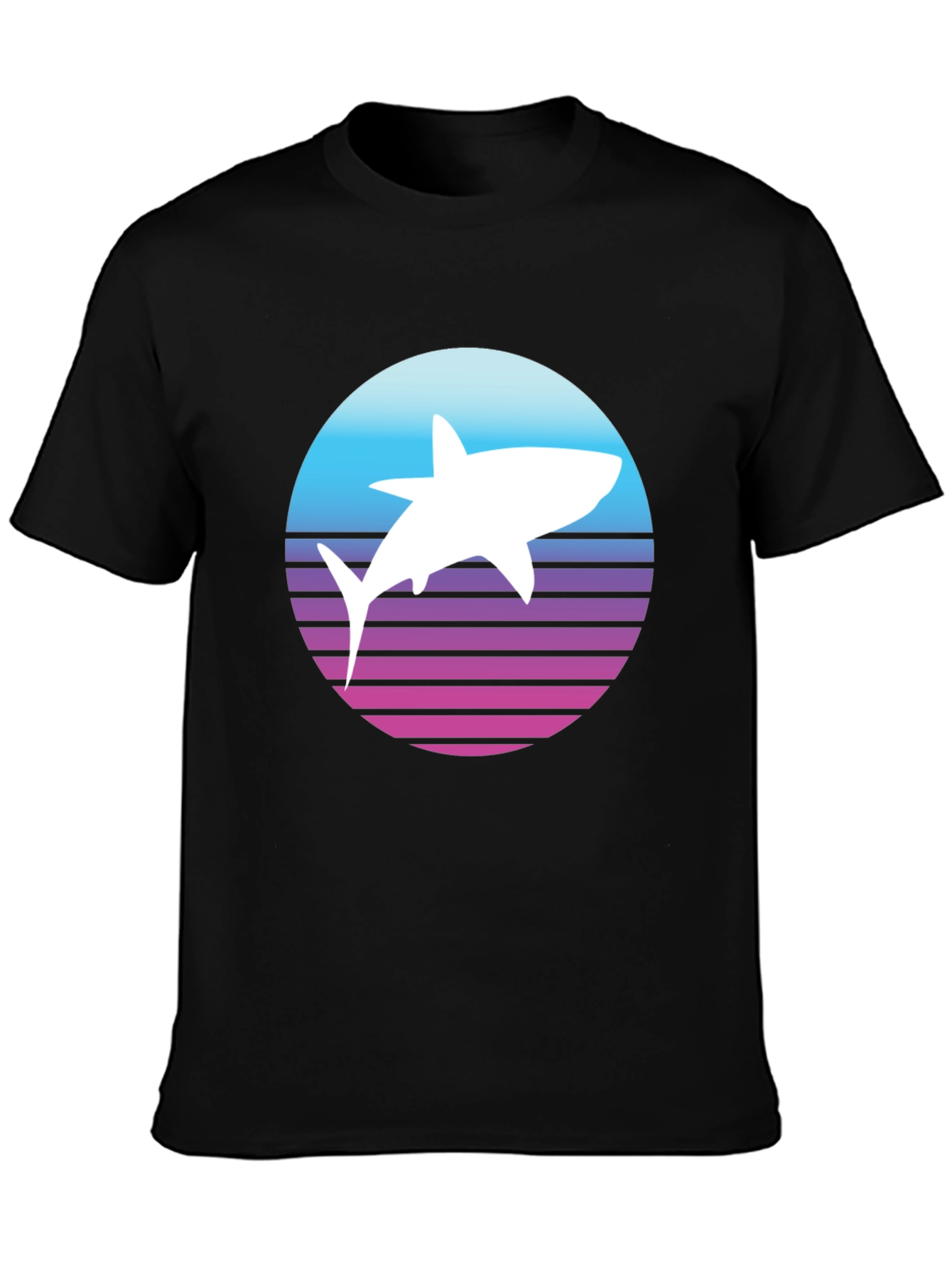 Retro Shark T-Shirt - Synthwave Style