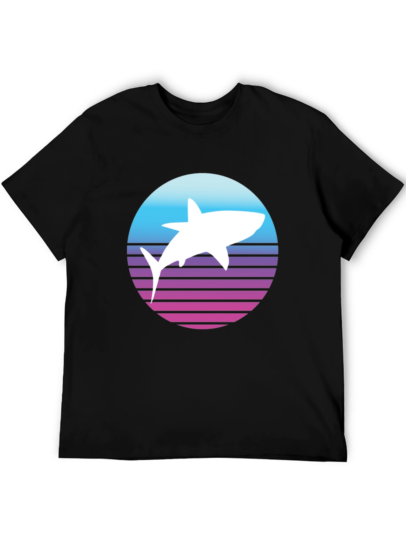 Retro Shark T-Shirt - Synthwave Style
