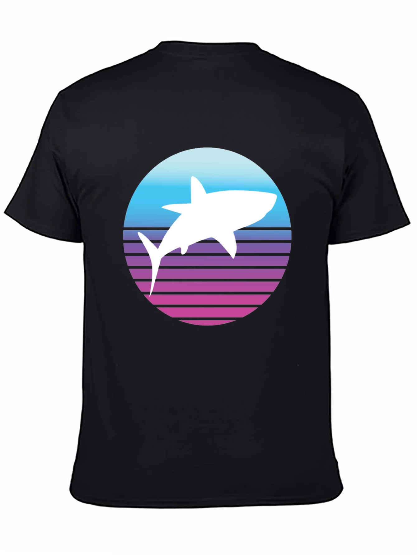 Retro Shark T-Shirt - Synthwave Style