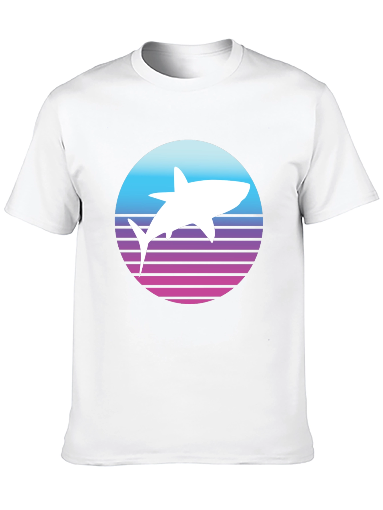 Retro Shark T-Shirt - Synthwave Style