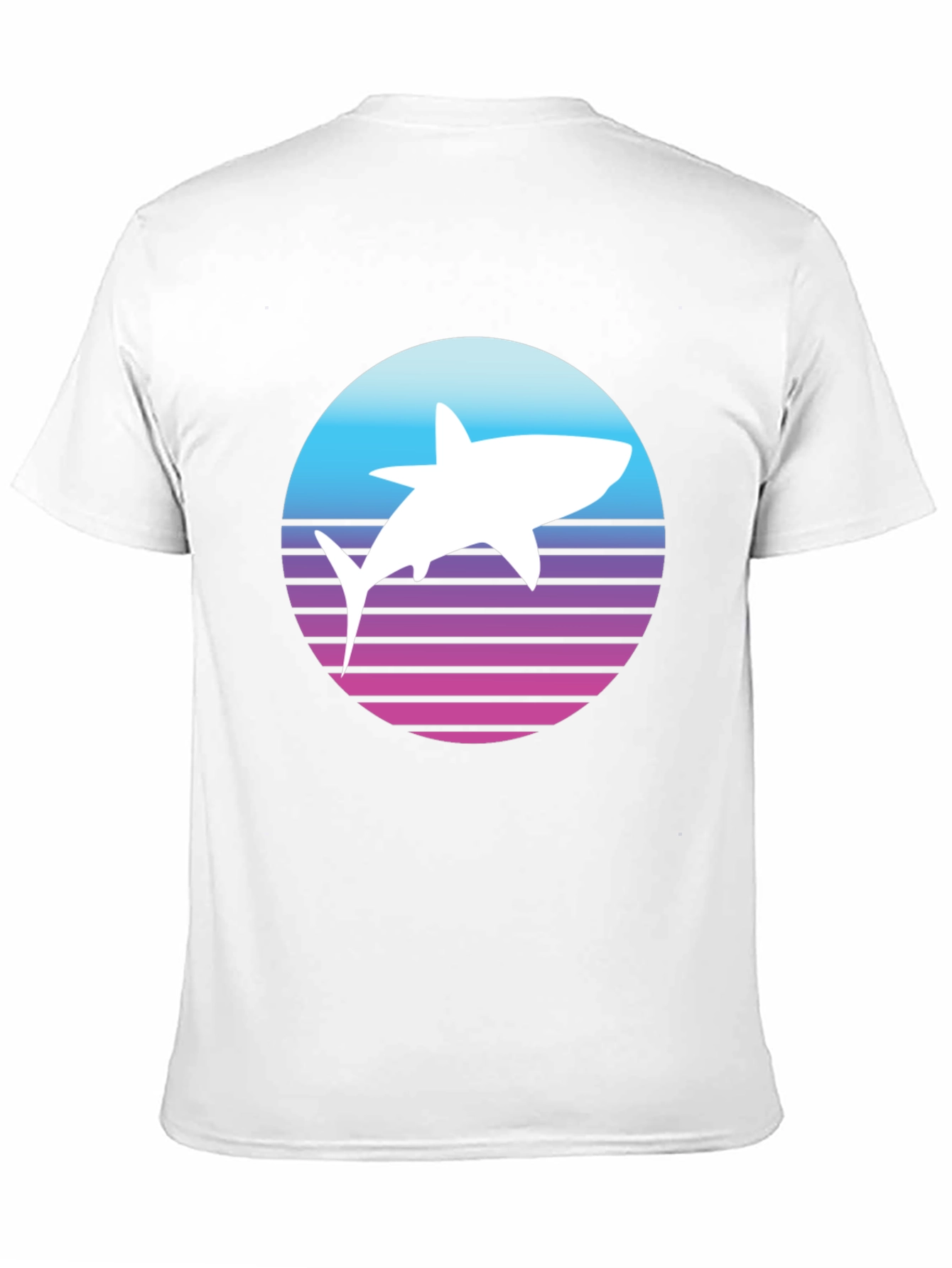 Retro Shark T-Shirt - Synthwave Style
