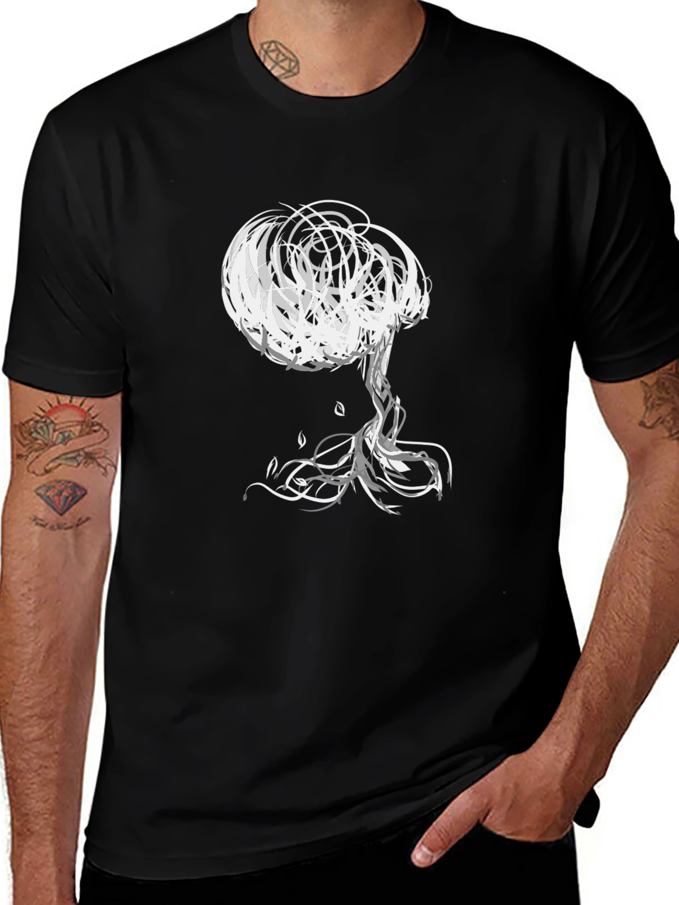 Abstract Tree Graphic Tee - Unisex