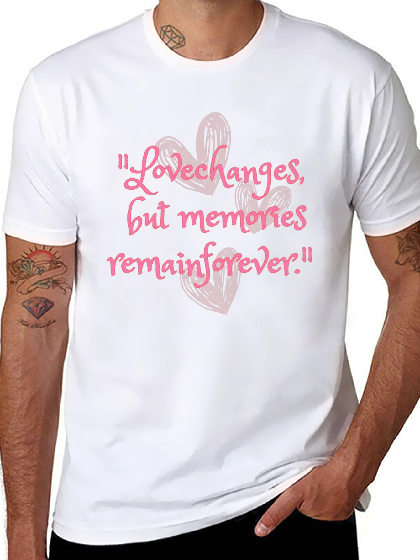 Love Changes Memories Forever Graphic T-Shirt